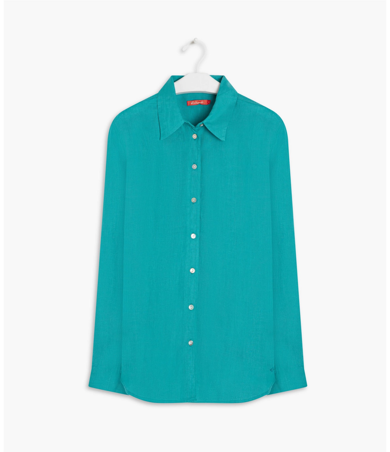 Camisa  Puro Linho  Nina Turquesa