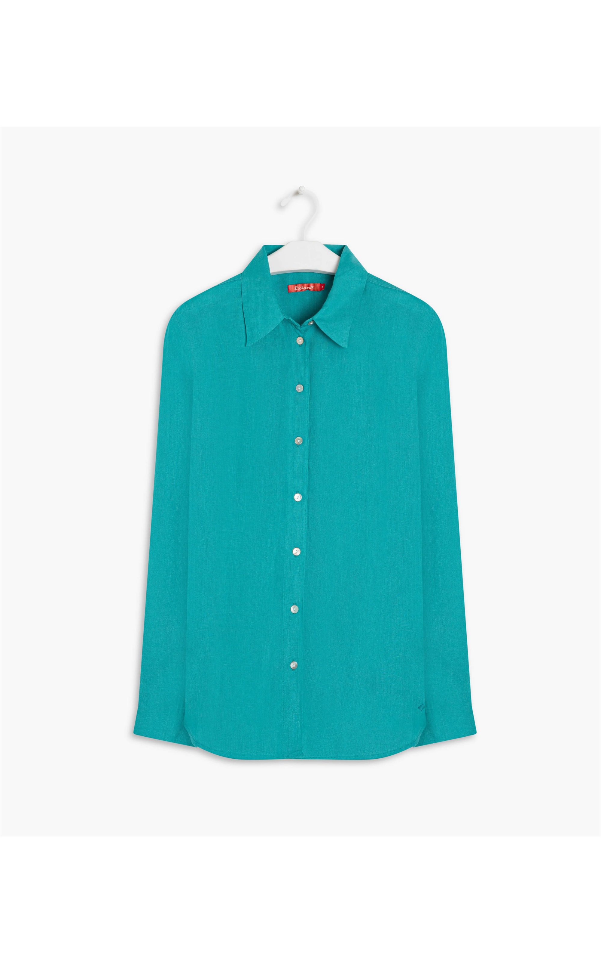 Camisa  Puro Linho  Nina Turquesa