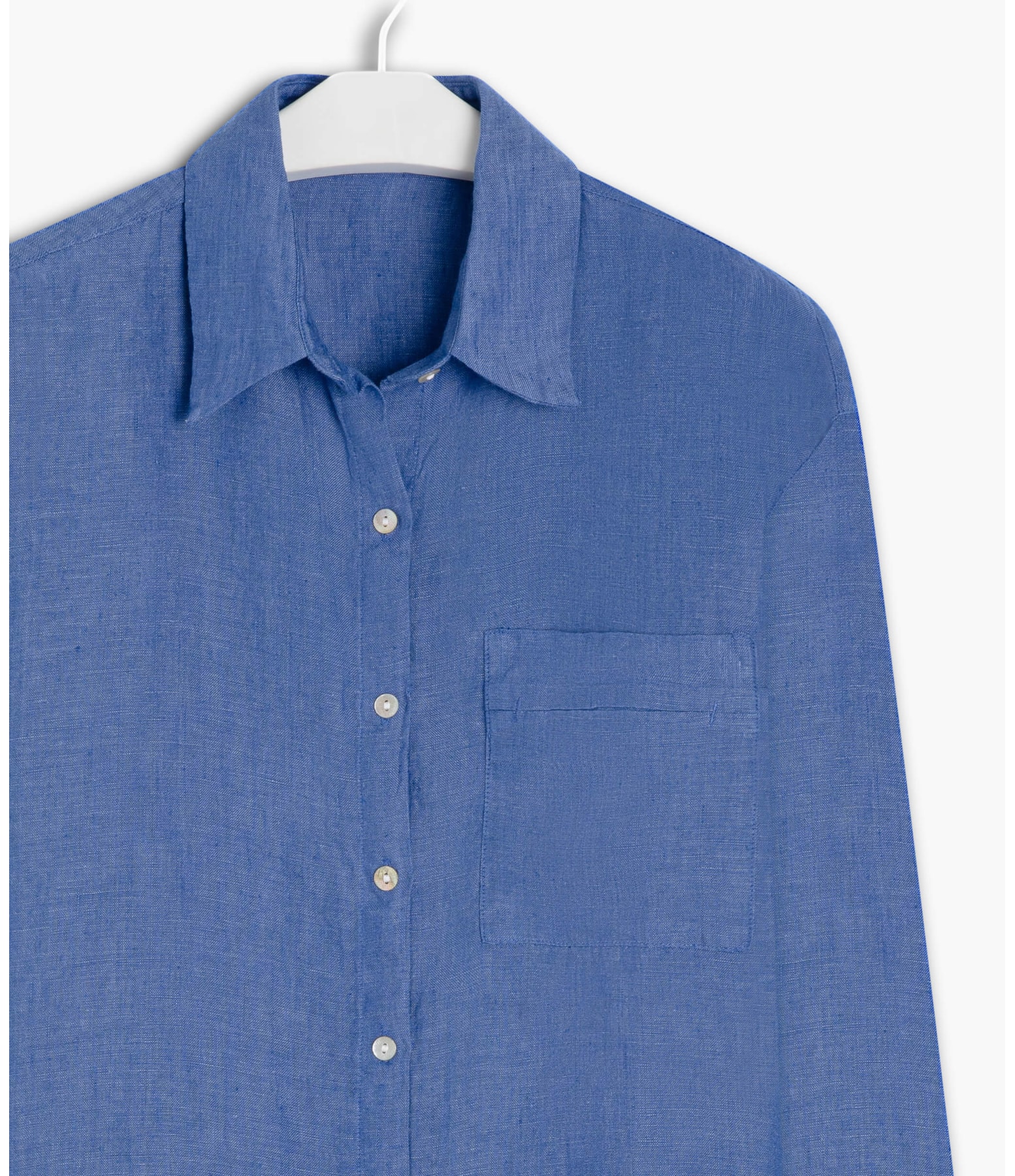 Camisa Puro Linho  Pipa Azul Bic