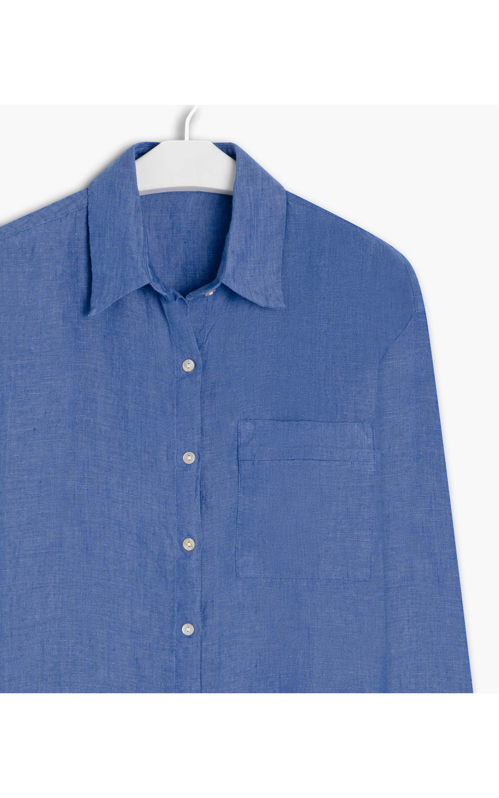 Camisa Puro Linho  Pipa Azul Bic