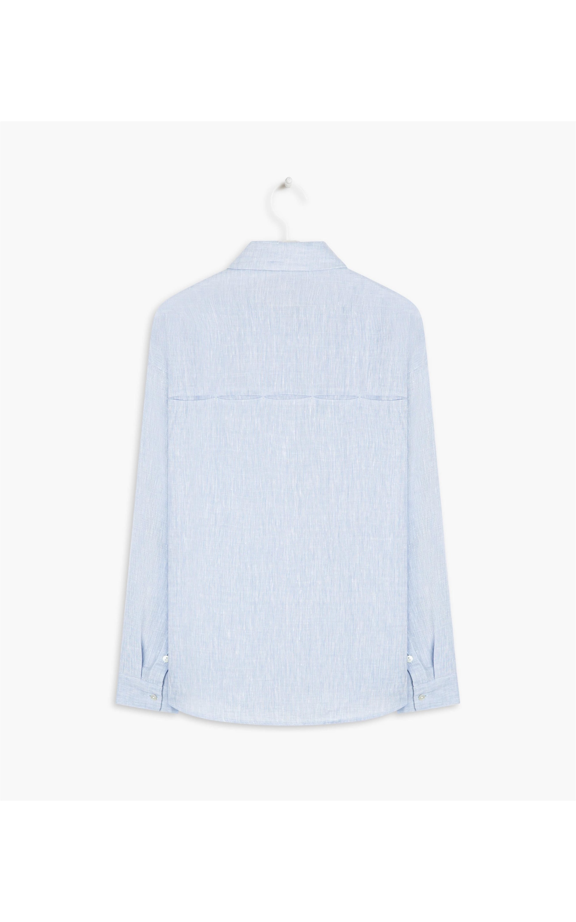 Camisa  Puro Linho  Pipa Azul Claro