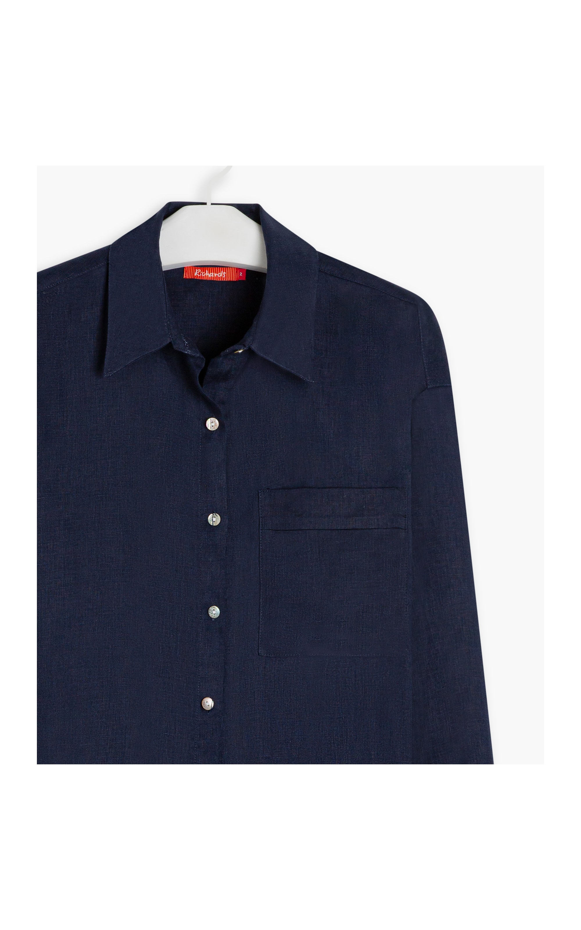Camisa  Puro Linho  Pipa Marinho