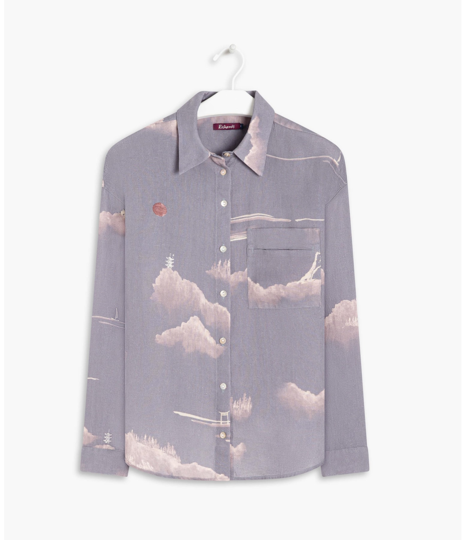 Camisa  Puro Linho  Pipa Rekish Azul Pervante