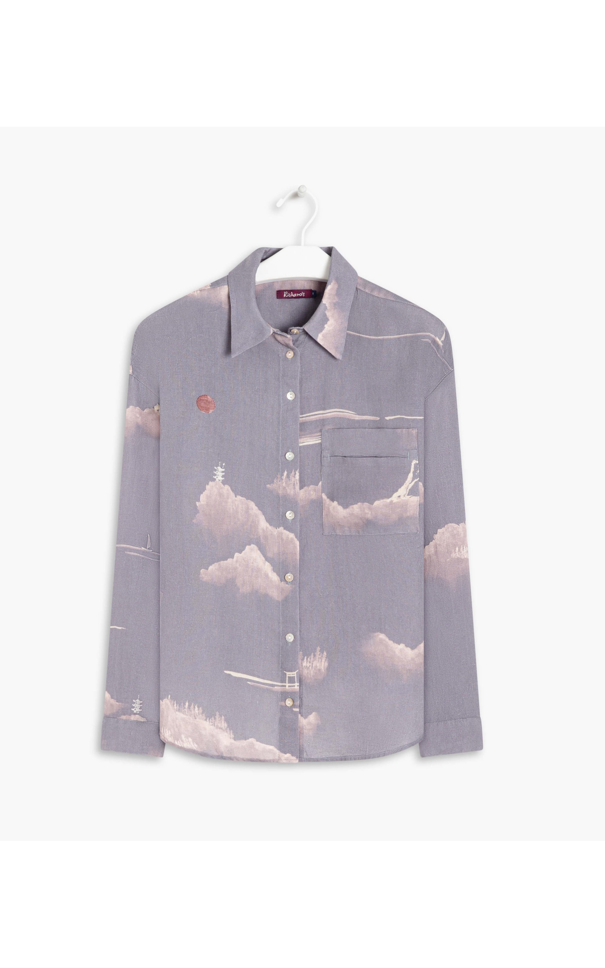 Camisa  Puro Linho  Pipa Rekish Azul Pervante