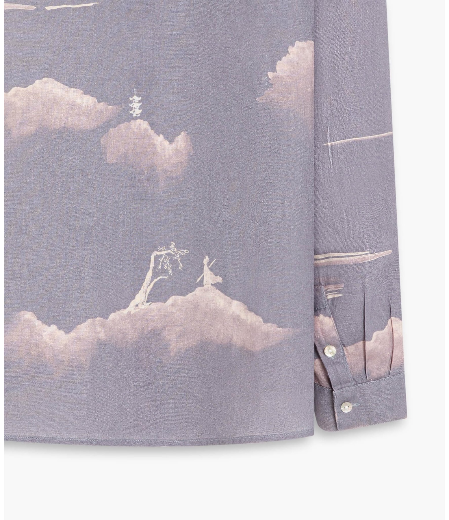 Camisa  Puro Linho  Pipa Rekish Azul Pervante