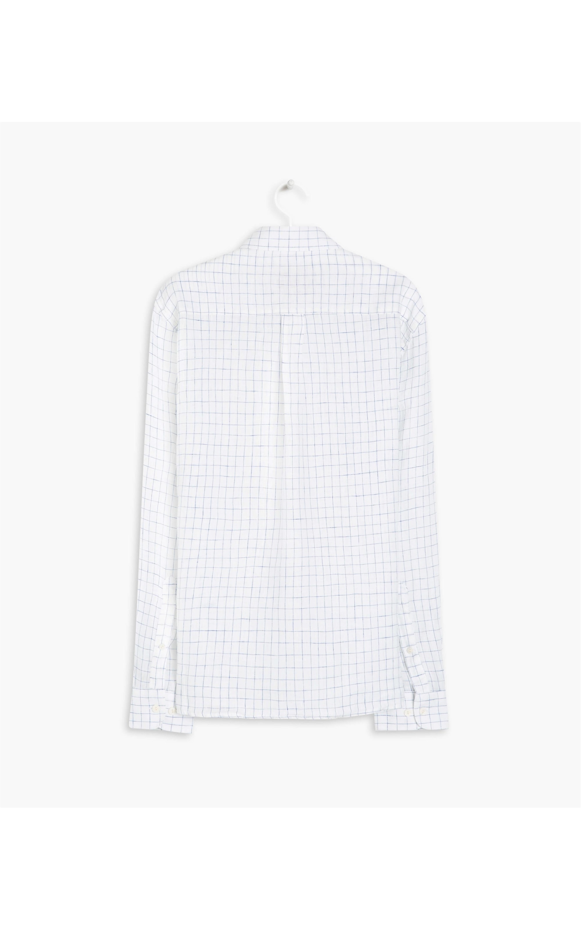 Camisa Puro Linho Rafi Xadrez Ml Marinho