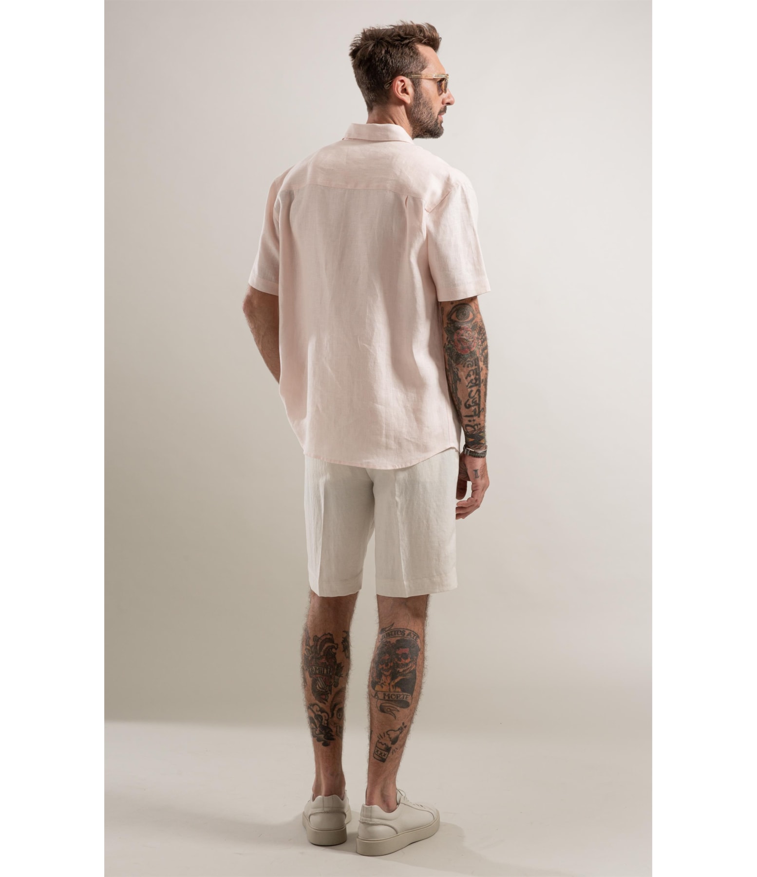 Camisa Puro Linho Rosa