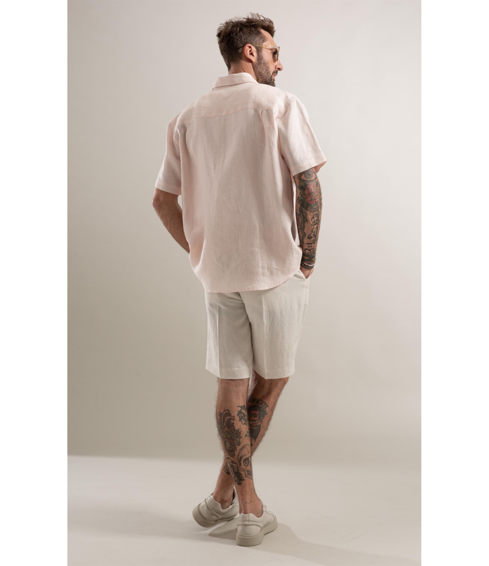Camisa Puro Linho Rosa
