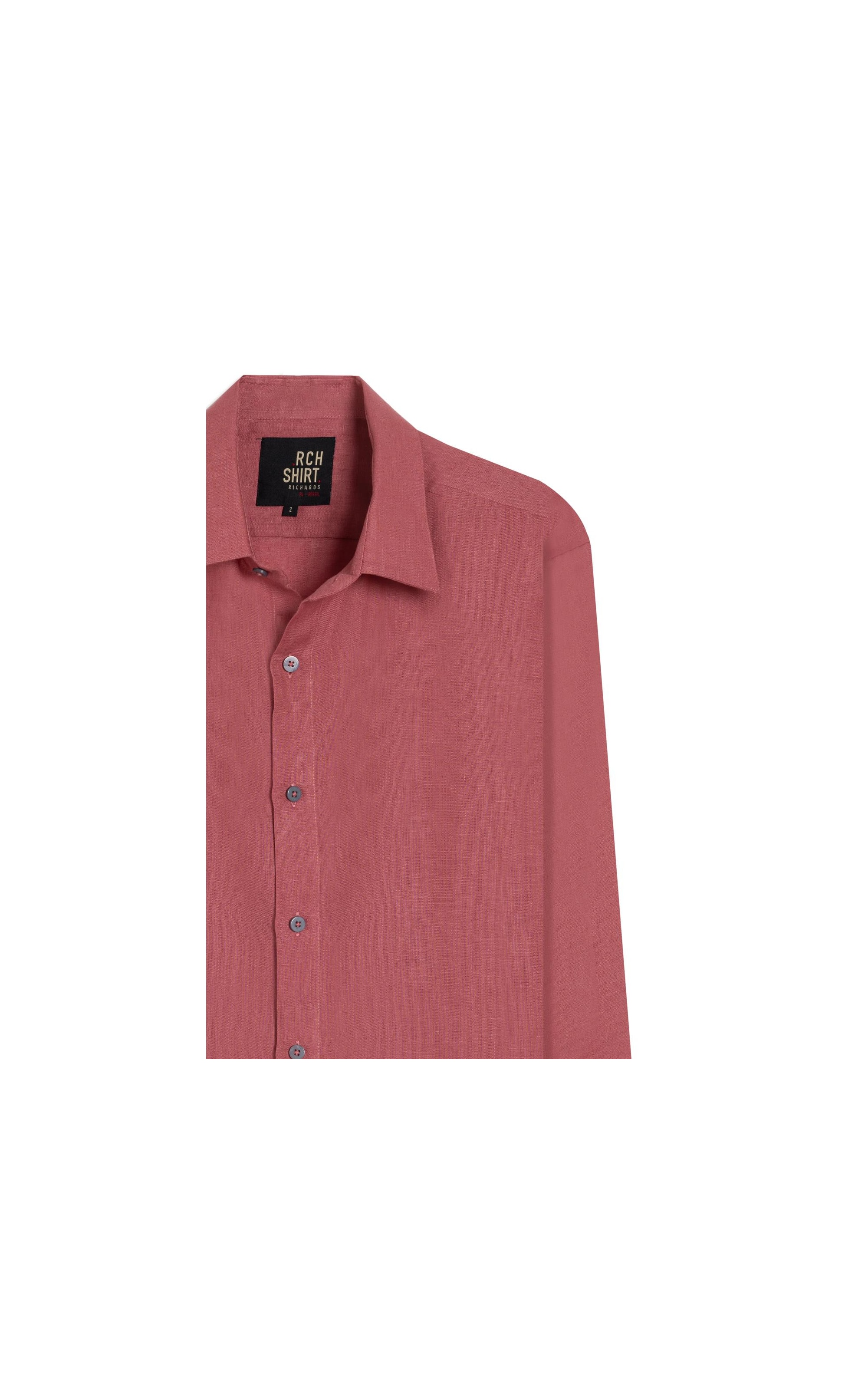 Camisa  Puro Linho Rosa Velho