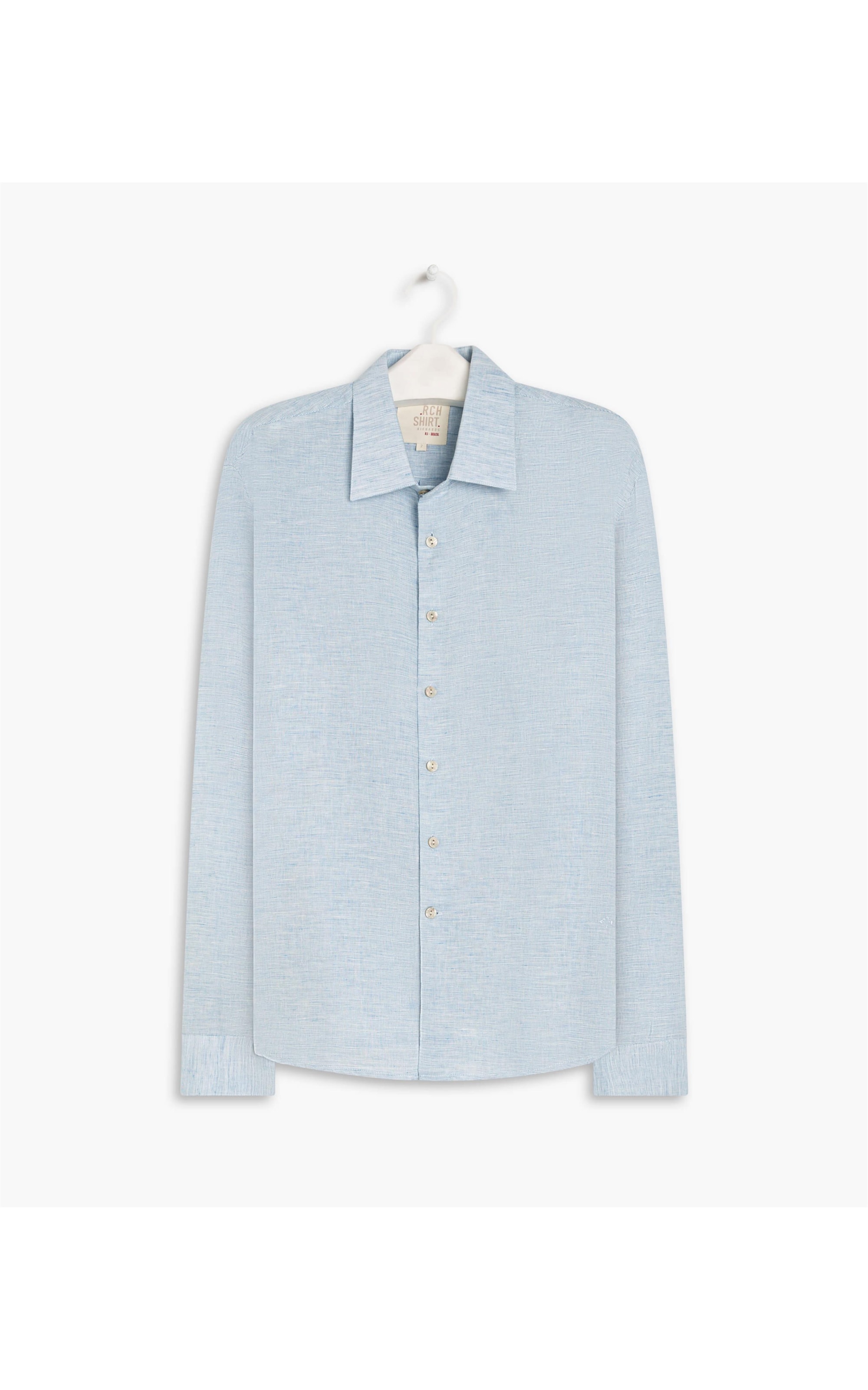 Camisa Puro Linho  San Piter Azul Bic