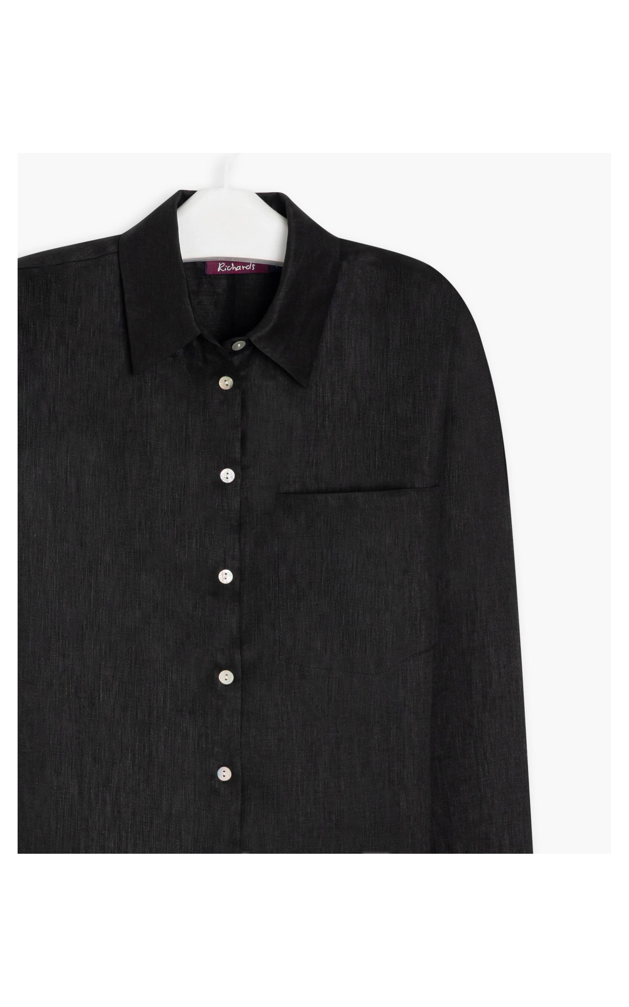Camisa  Puro Linho  Saori Preto
