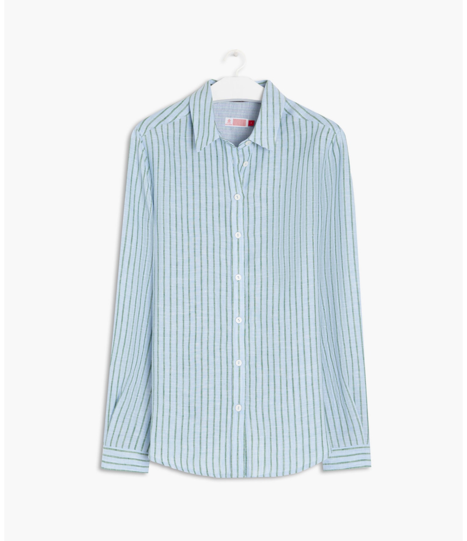 Camisa  Puro Linho Sardenha Stripes Verano Azul Bic