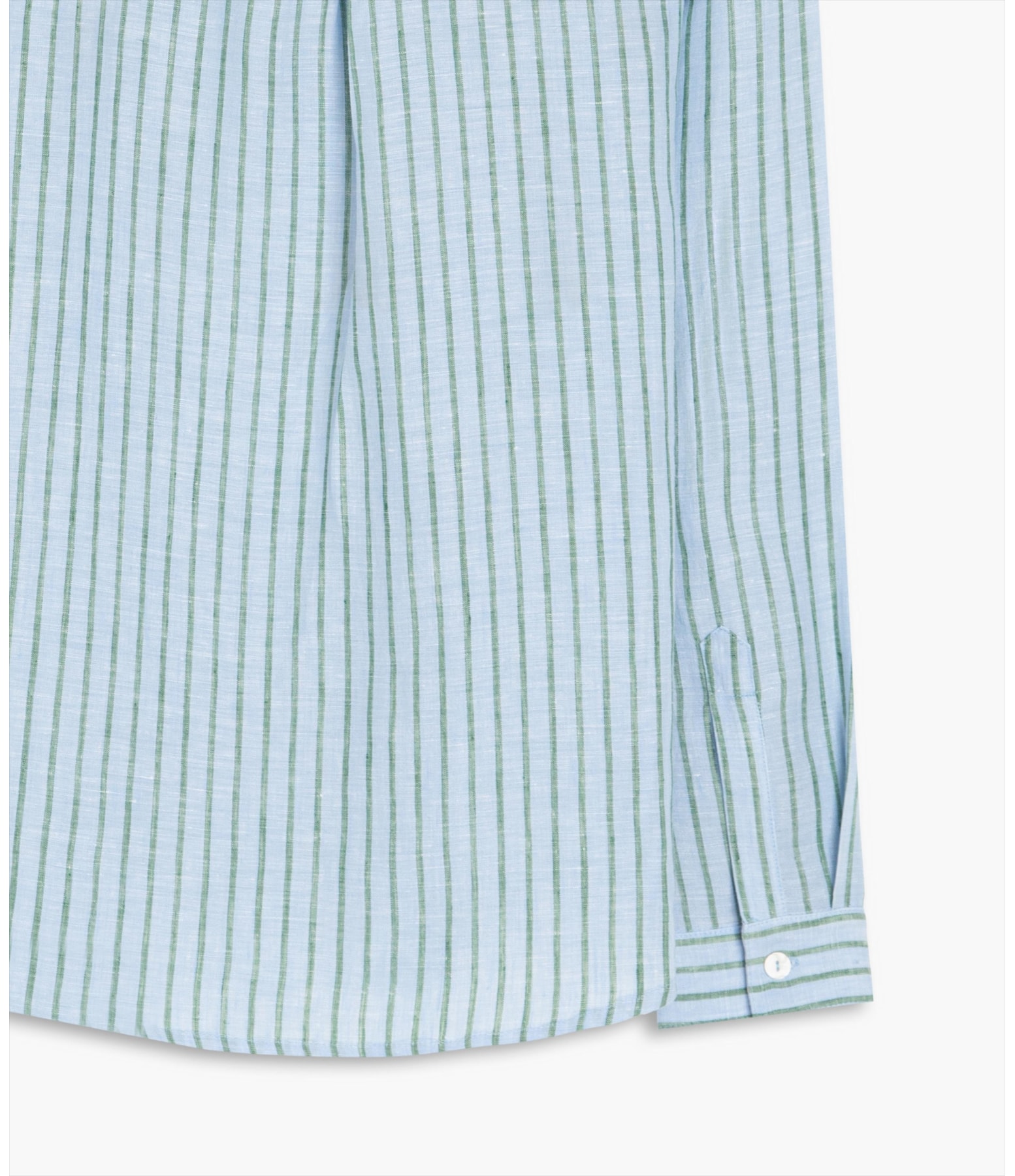 Camisa  Puro Linho Sardenha Stripes Verano Azul Bic