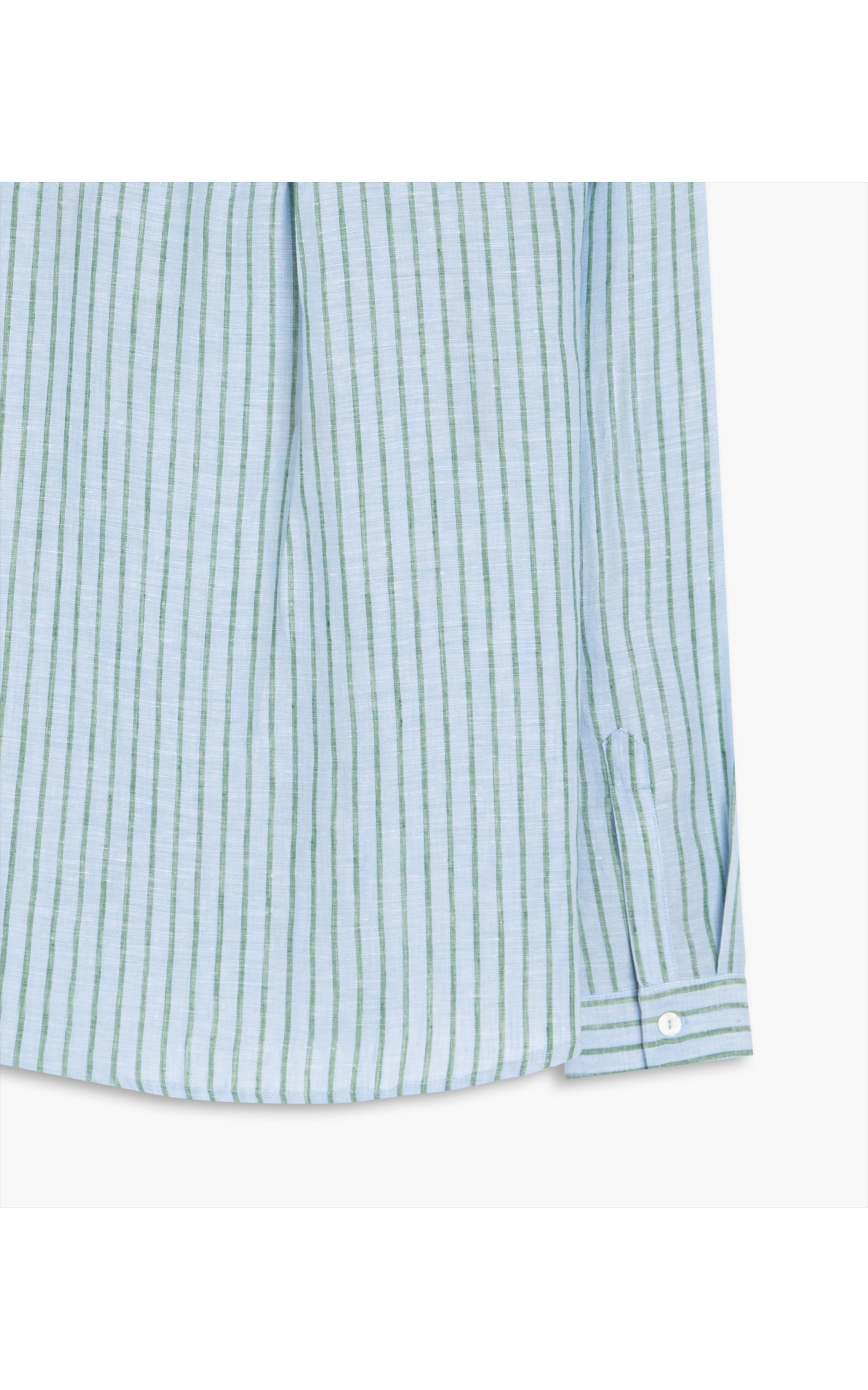 Camisa  Puro Linho Sardenha Stripes Verano Azul Bic
