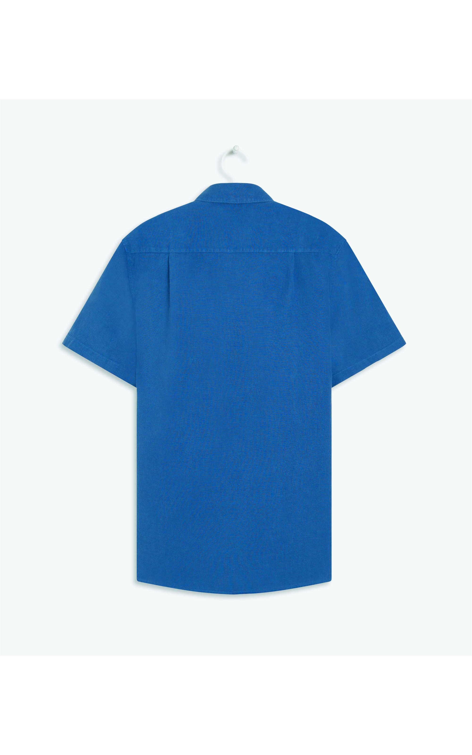 Camisa  Puro Linho  Tinturada Azul Bic
