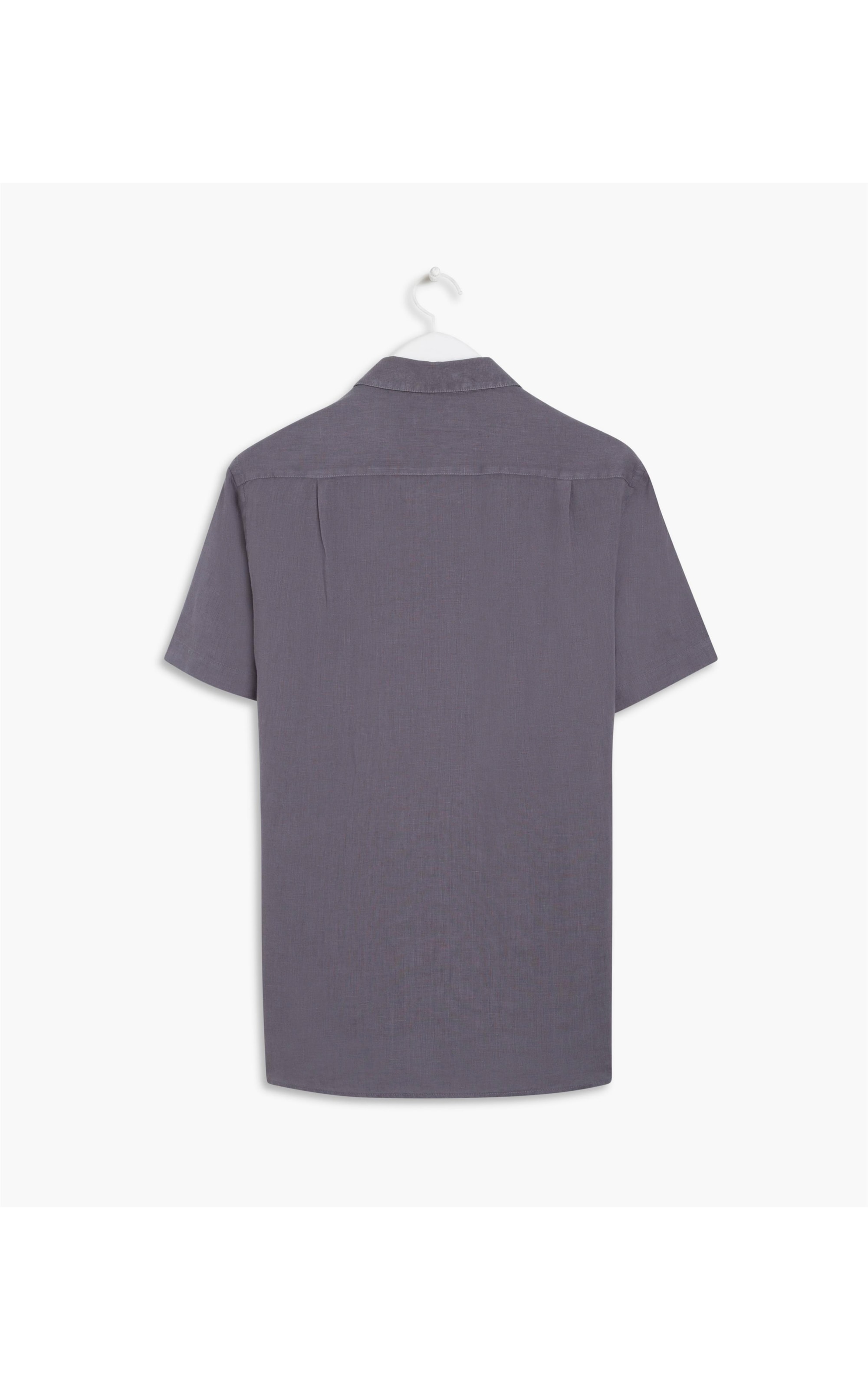 Camisa  Puro Linho    Tinturada Azul Pervante