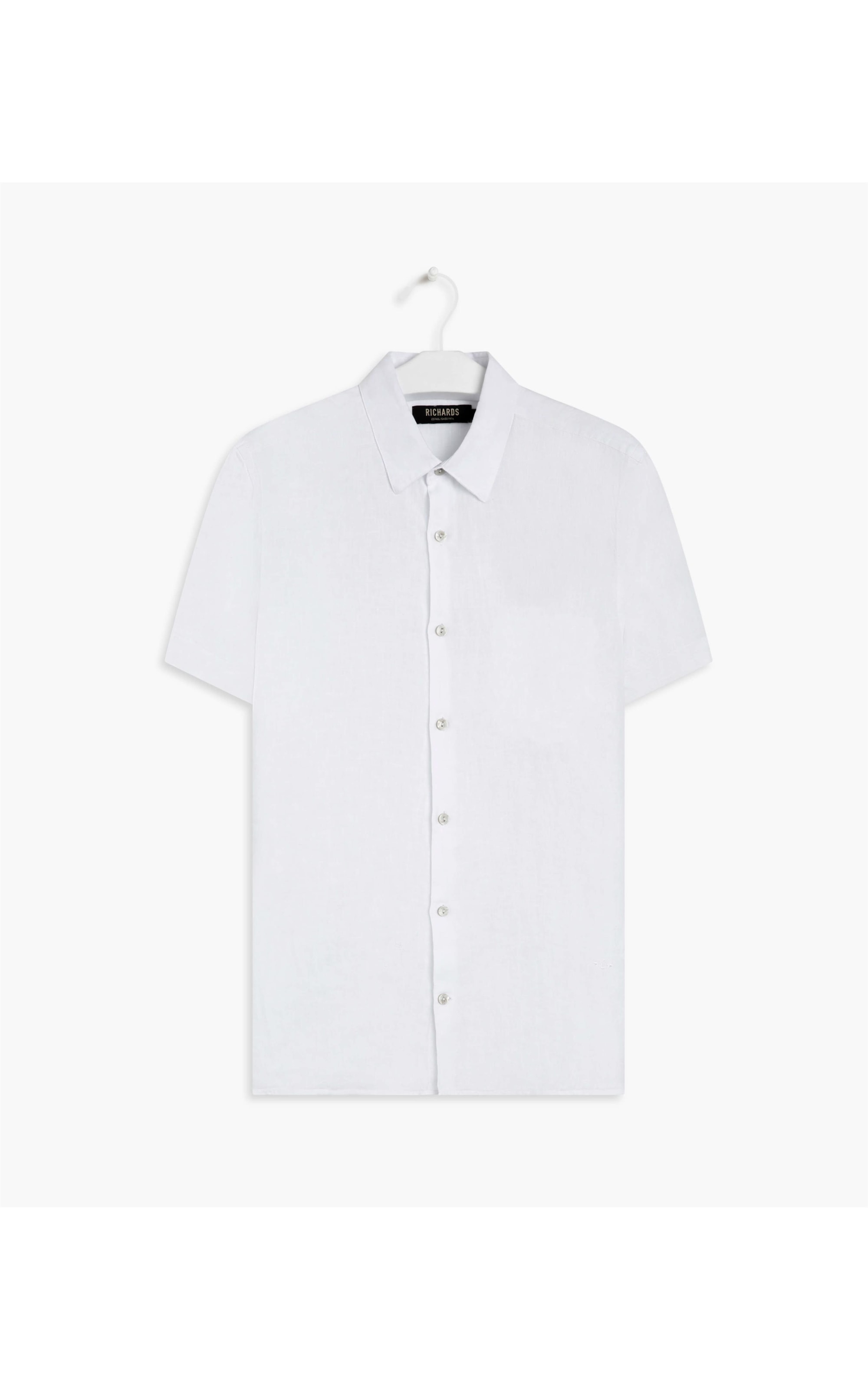 Camisa  Puro Linho  Tinturada Branco