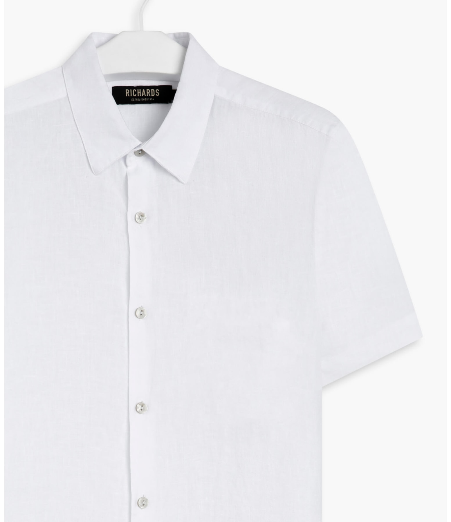 Camisa  Puro Linho  Tinturada Branco