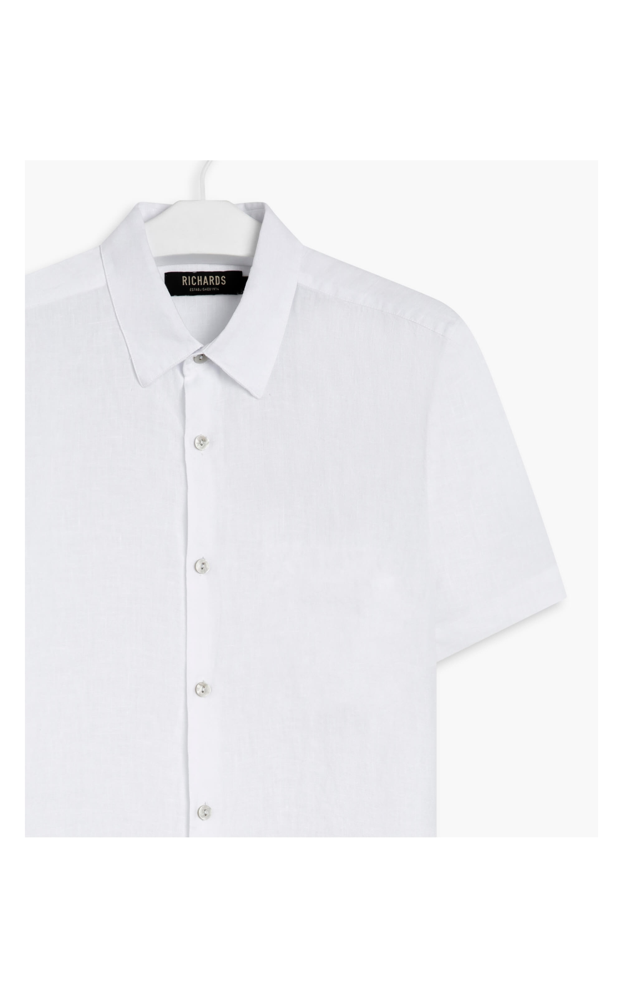 Camisa  Puro Linho  Tinturada Branco