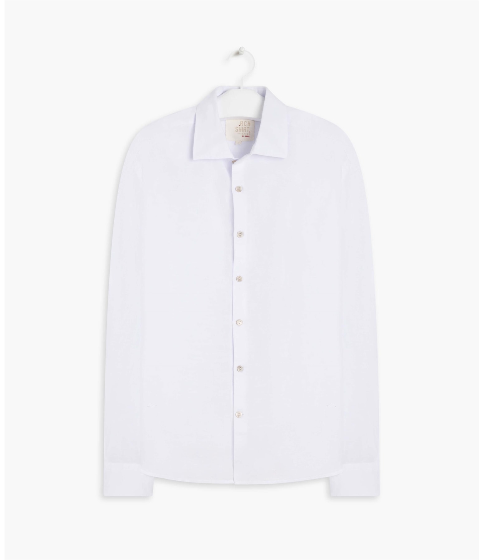 Camisa Puro Linho  Tinturada Branco