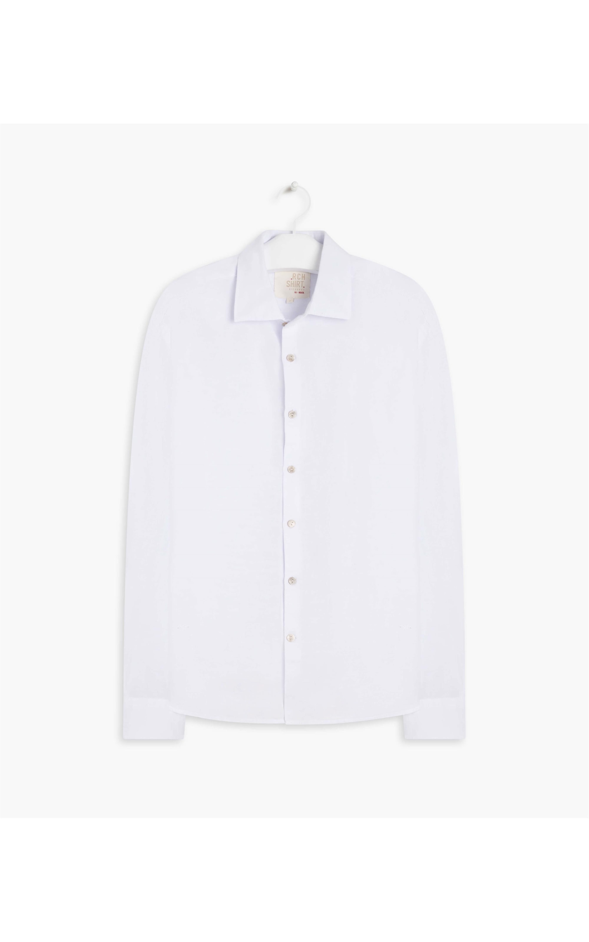 Camisa Puro Linho  Tinturada Branco