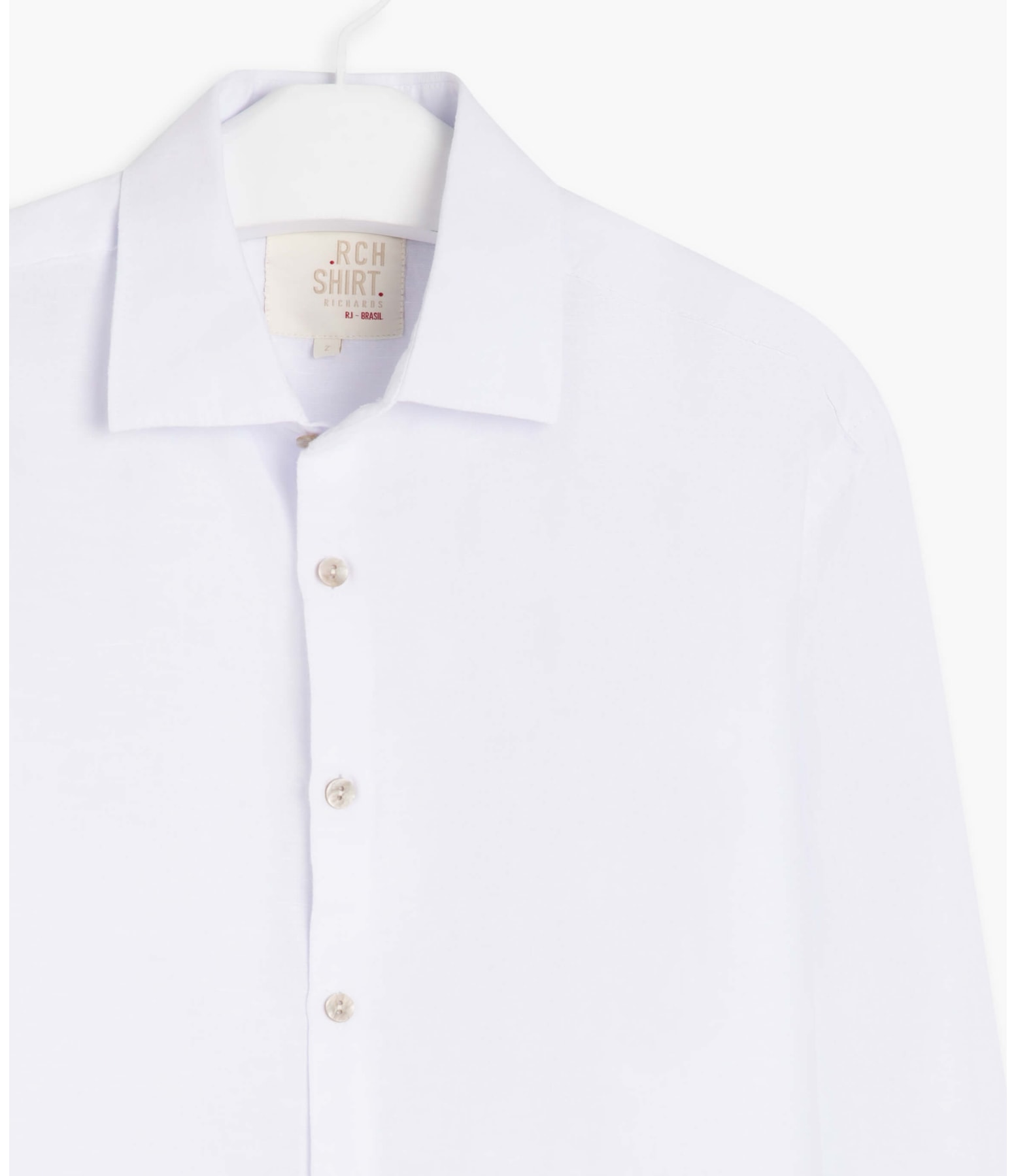 Camisa Puro Linho  Tinturada Branco