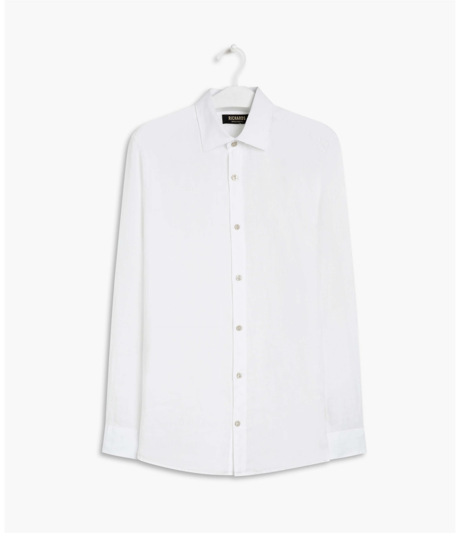 Camisa Puro Linho  Tinturada Branco