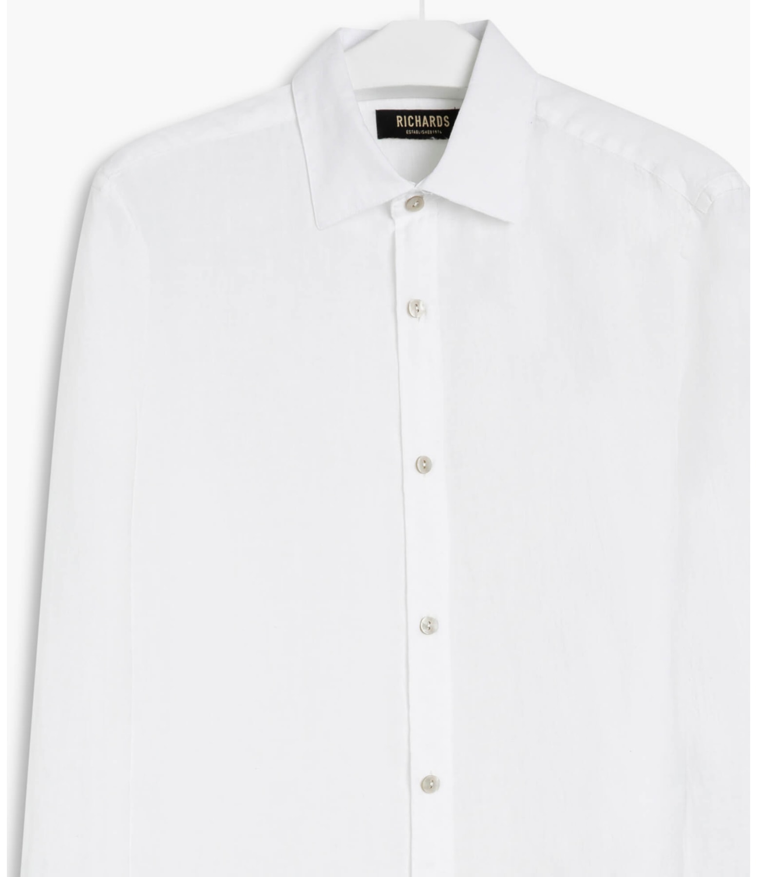 Camisa Puro Linho  Tinturada Branco