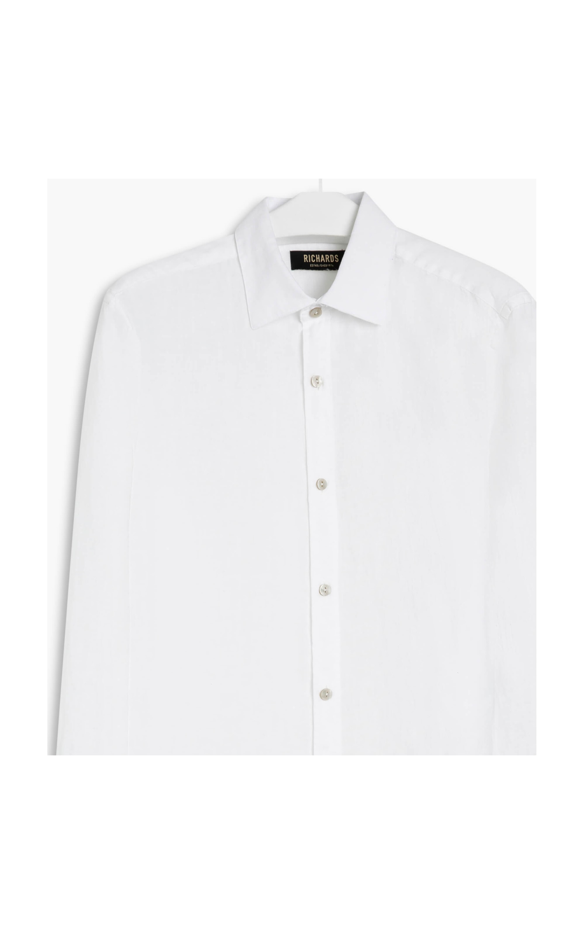 Camisa Puro Linho  Tinturada Branco