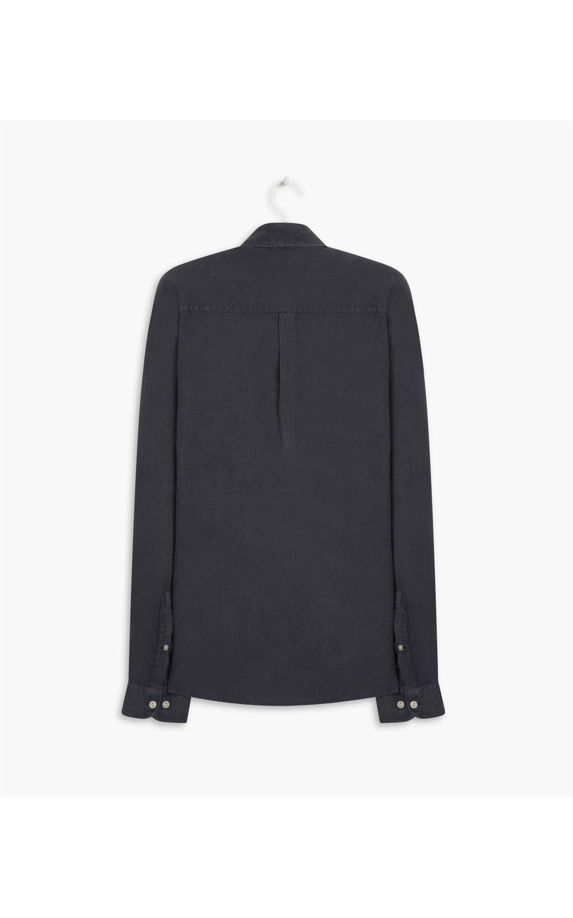 Camisa  Puro Linho  Tinturada Dark Navy