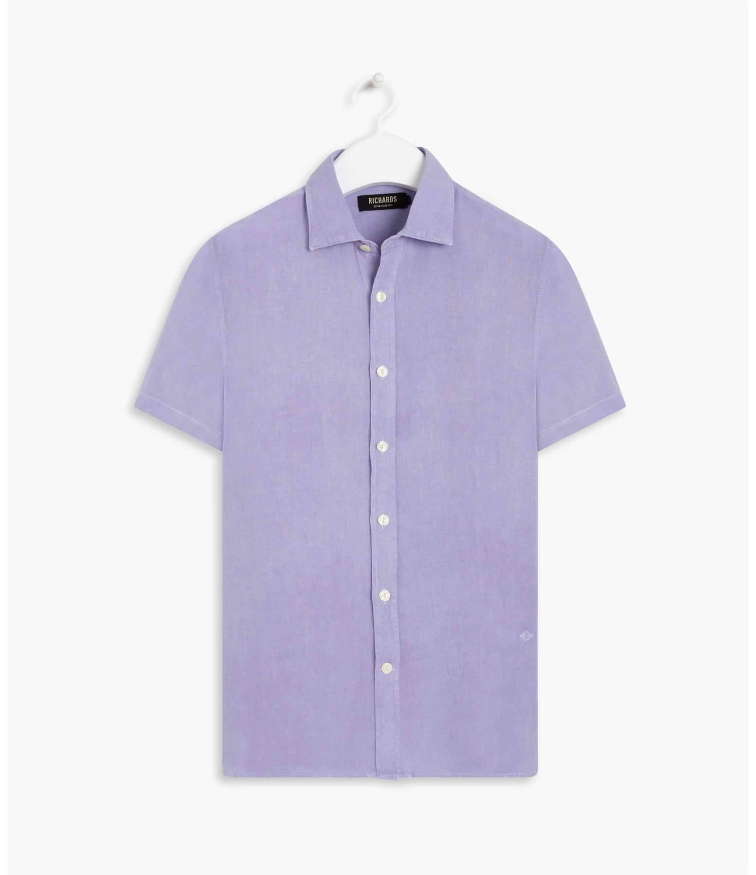Camisa  Puro Linho  Tinturada Lavanda