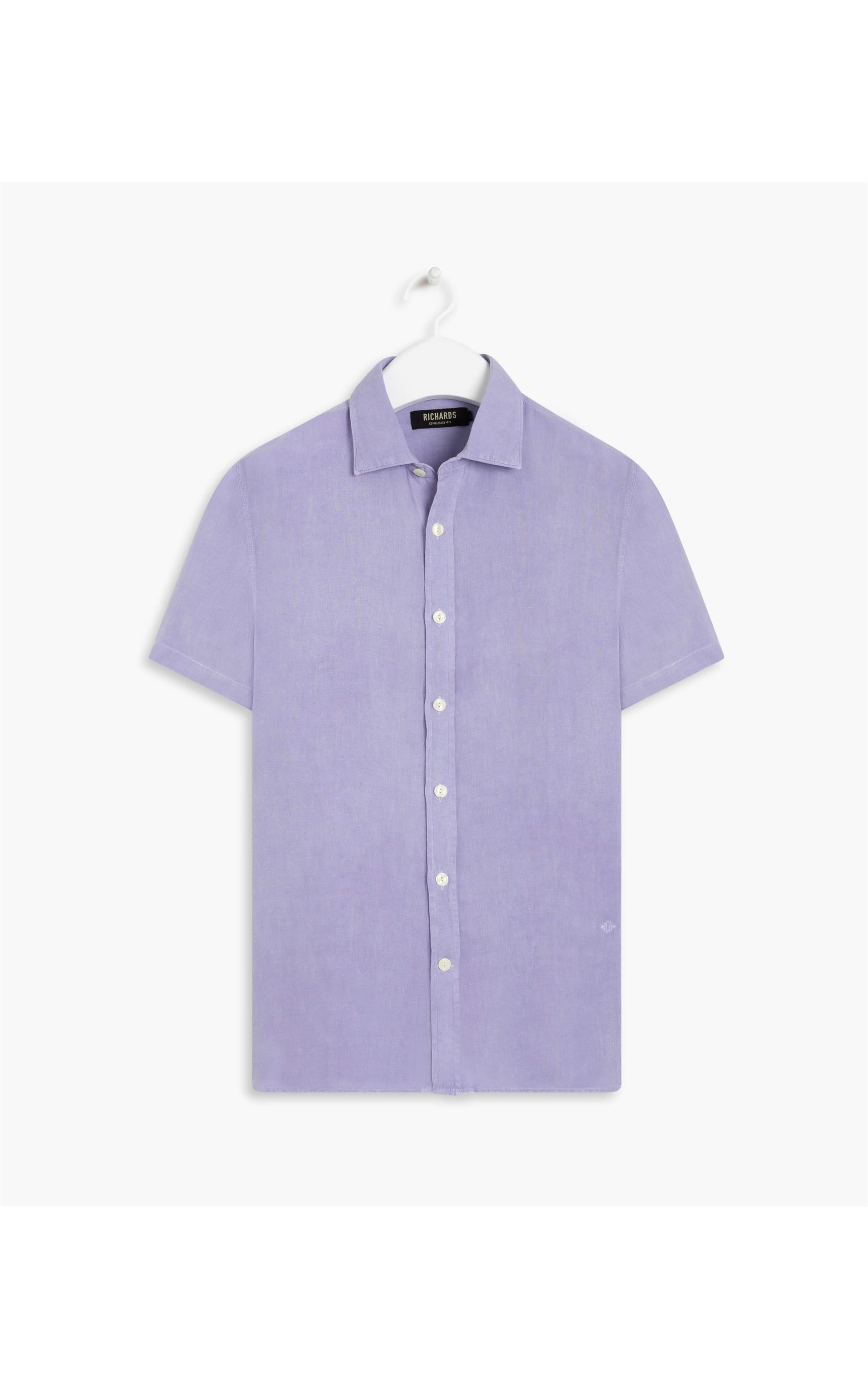 Camisa  Puro Linho  Tinturada Lavanda