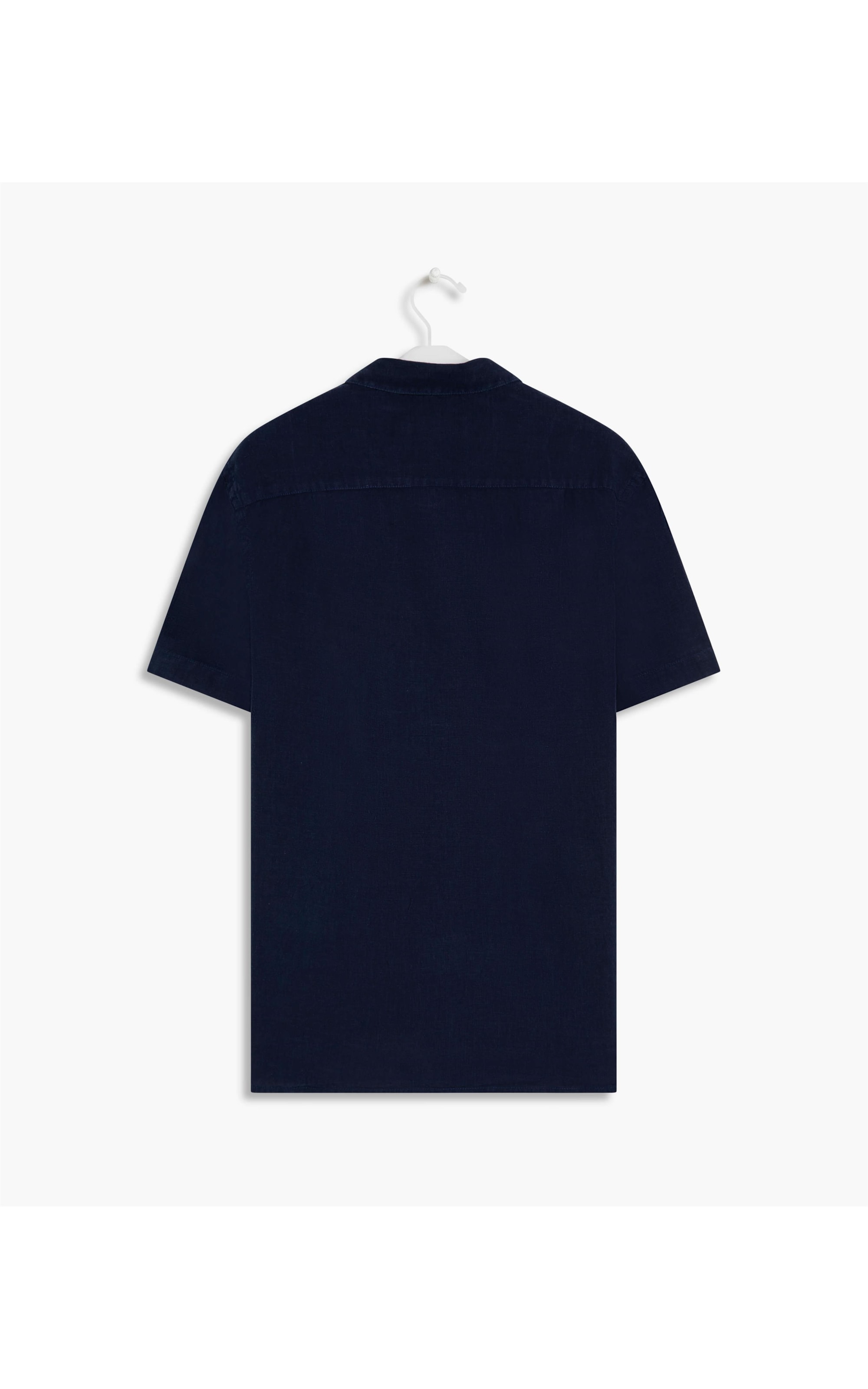 Camisa  Puro Linho  Tinturada Marinho