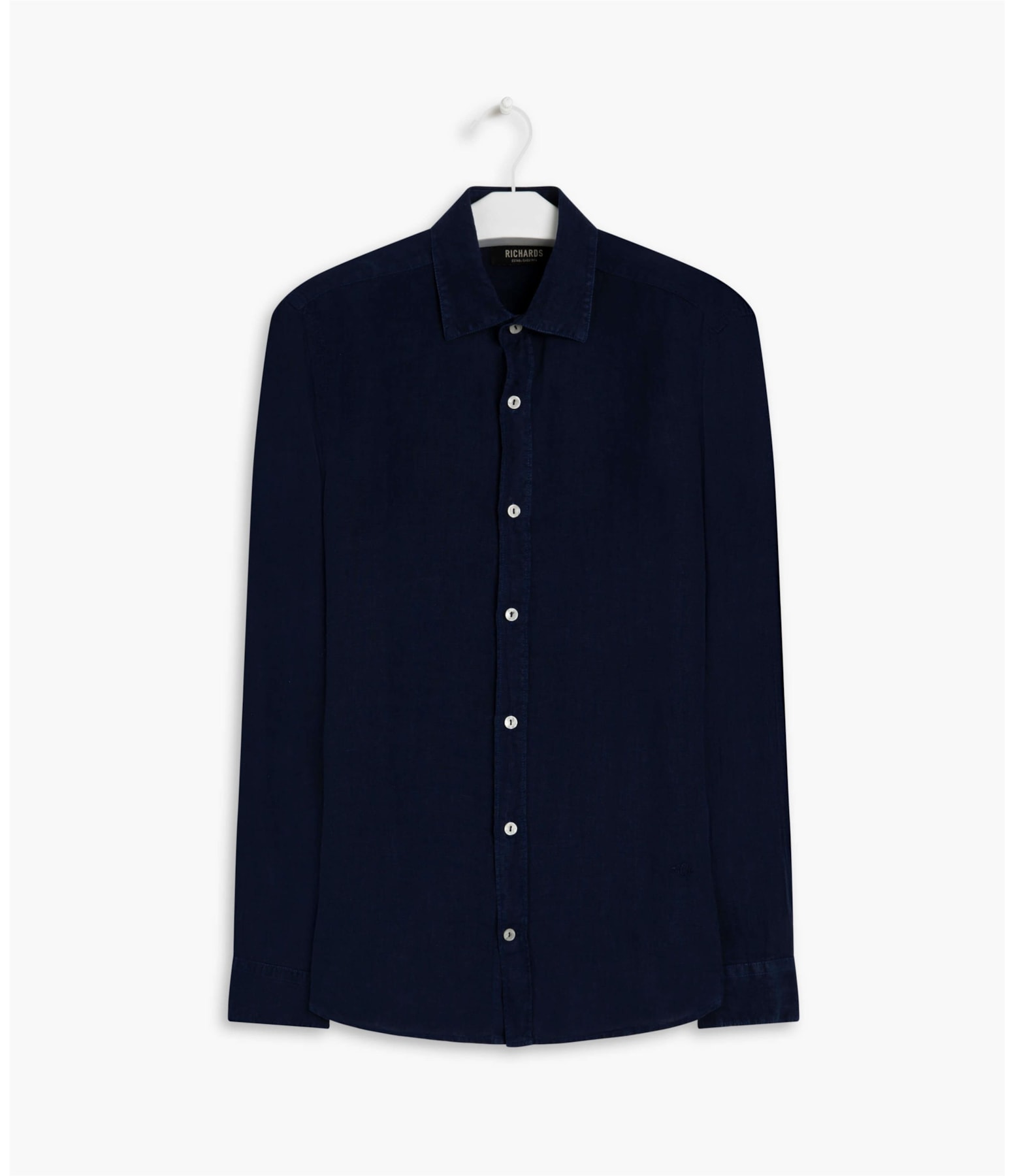 Camisa Puro Linho  Tinturada Marinho