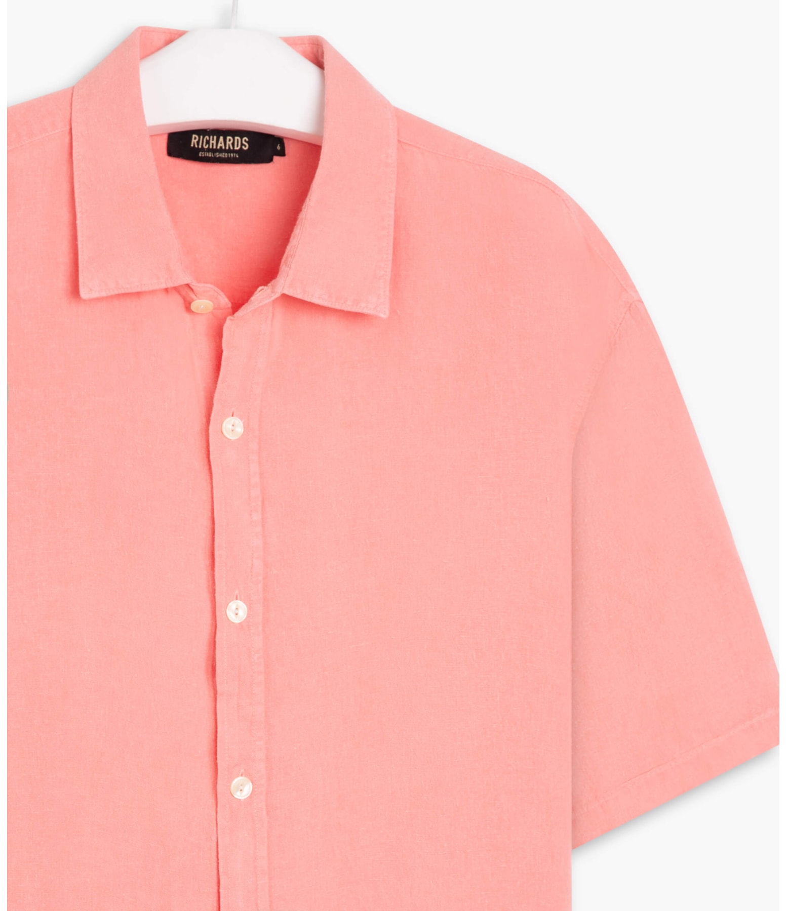 Camisa  Puro Linho  Tinturada Melancia