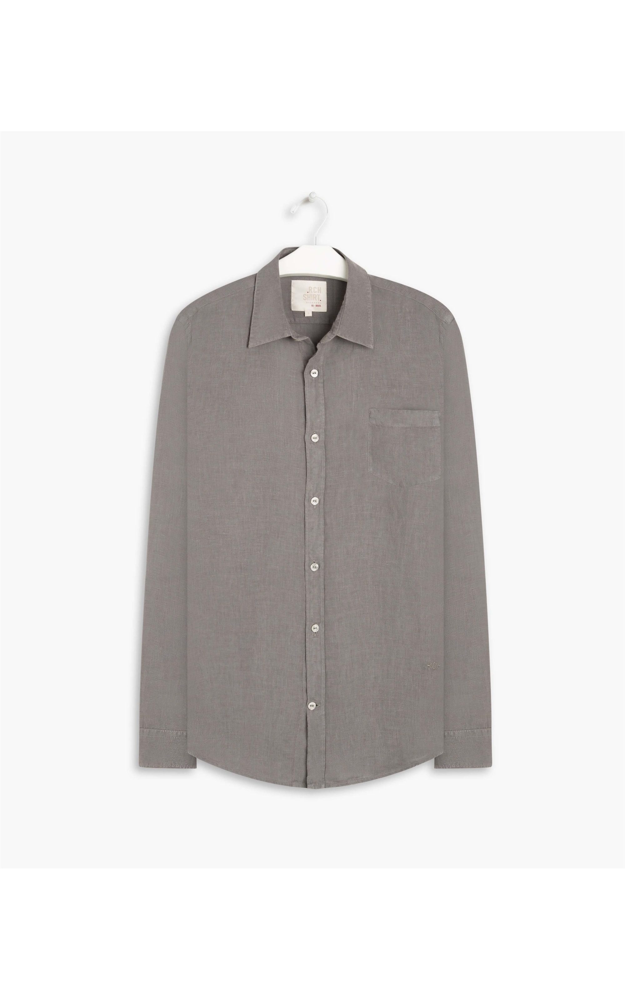 Camisa  Puro Linho  Tinturada  Old Purple