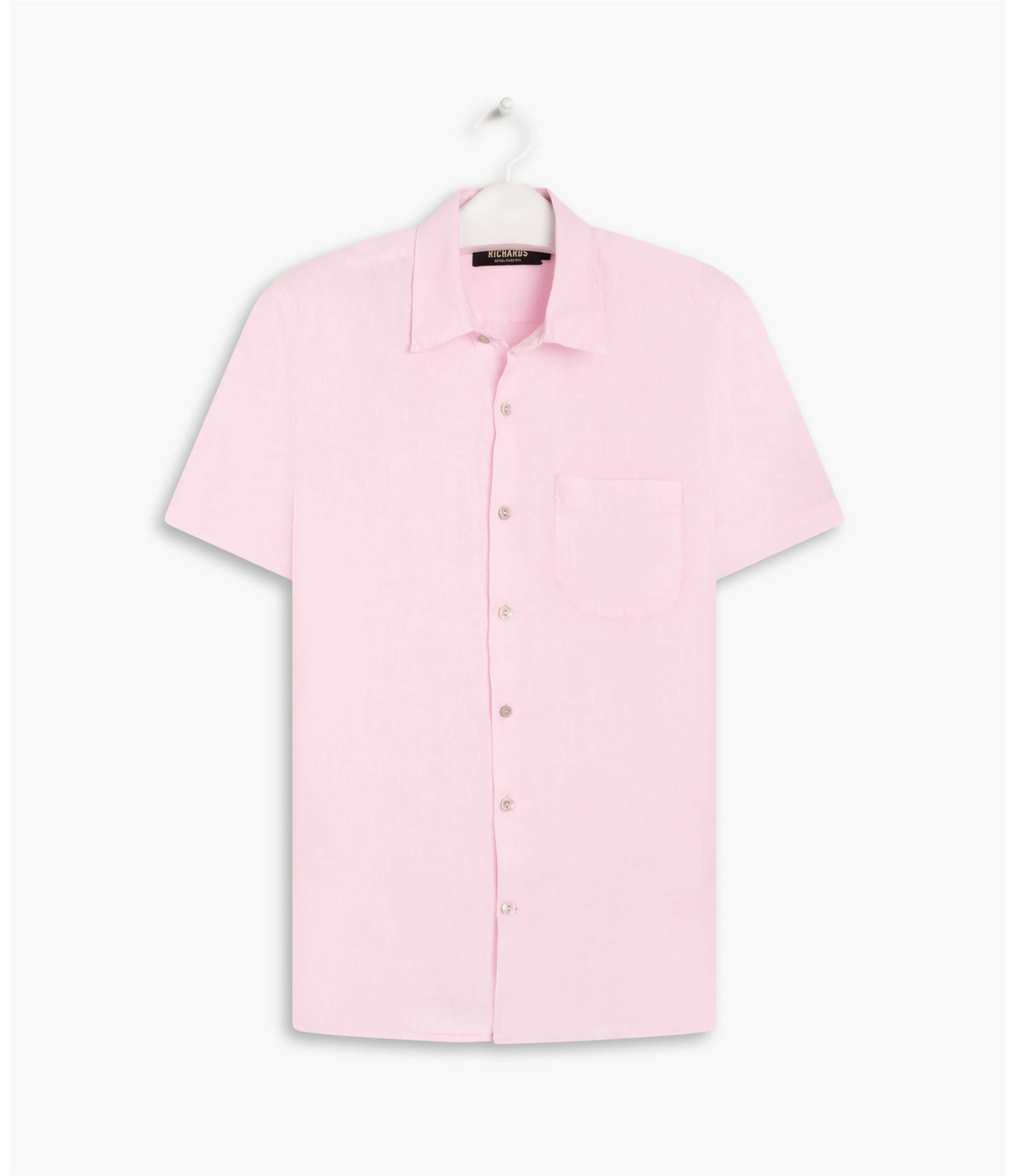 Camisa  Puro Linho  Tinturada Rosa