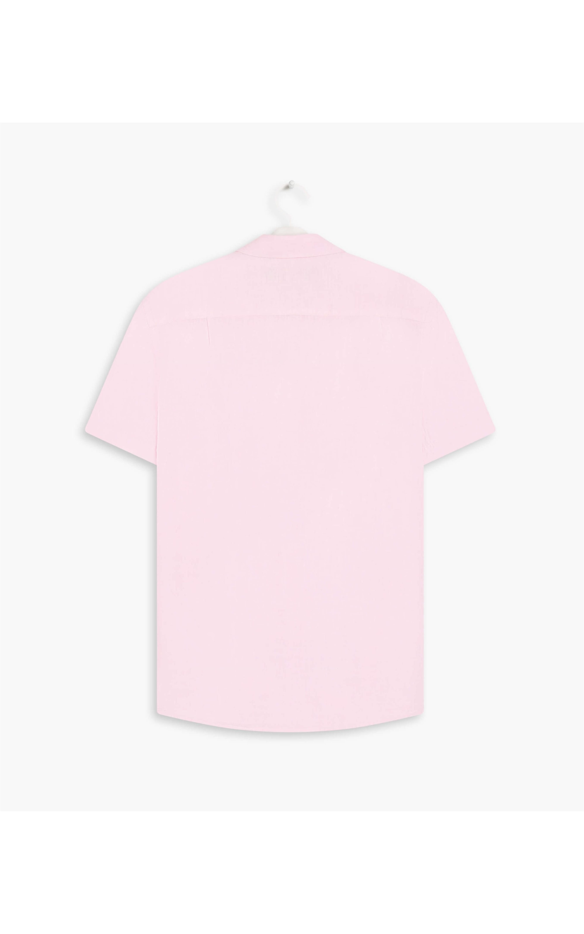 Camisa  Puro Linho  Tinturada Rosa