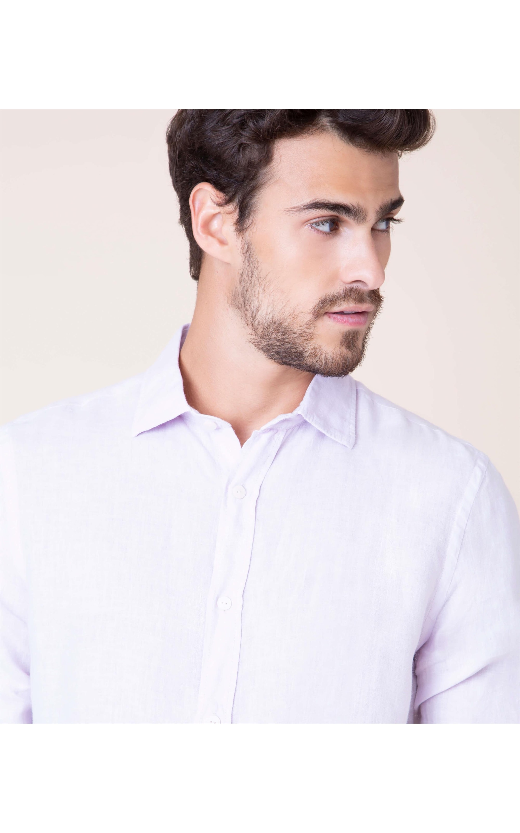 Camisa Puro Linho  Tinturada Rosa