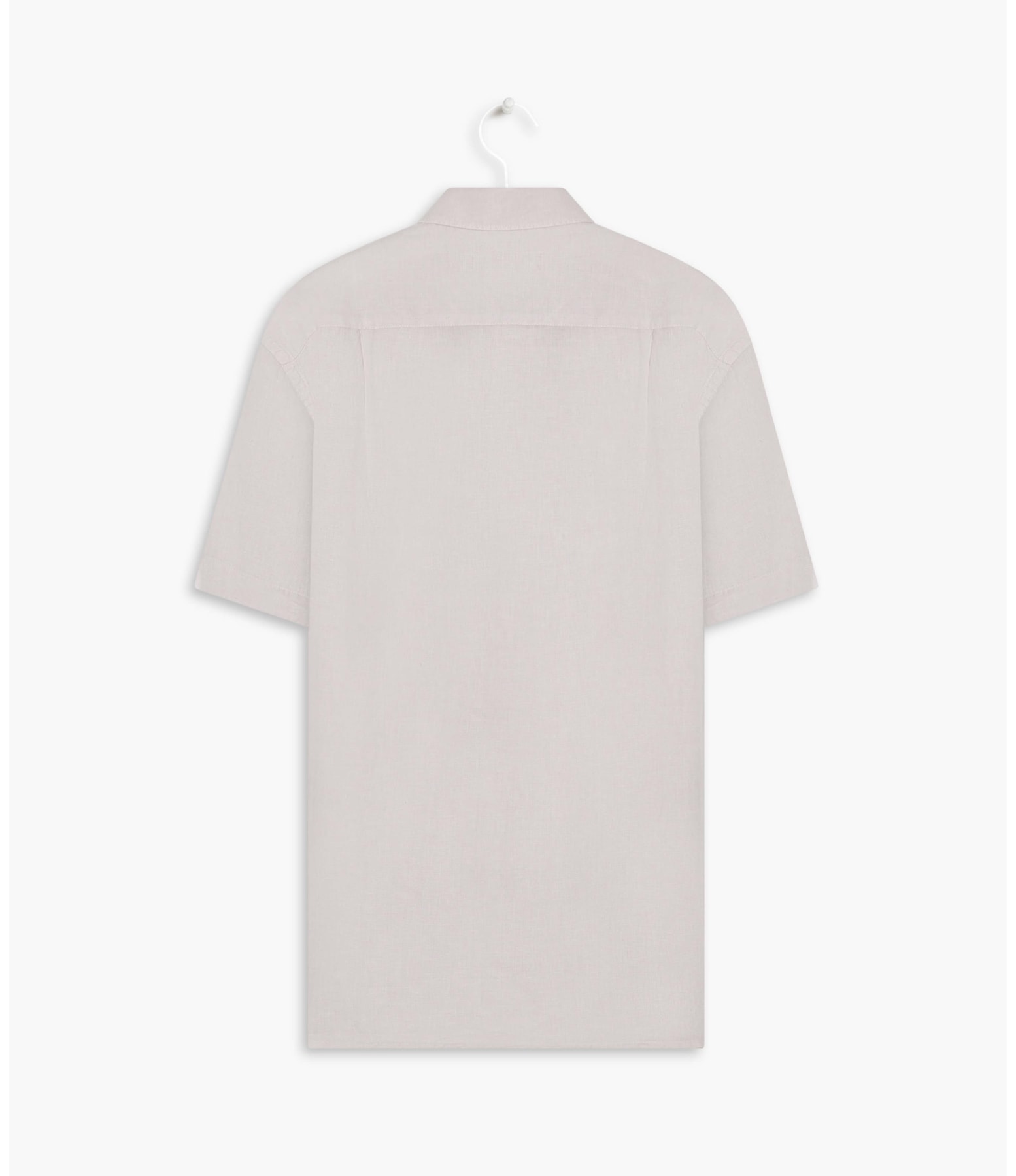 Camisa  Puro Linho    Tinturada Silver Gray