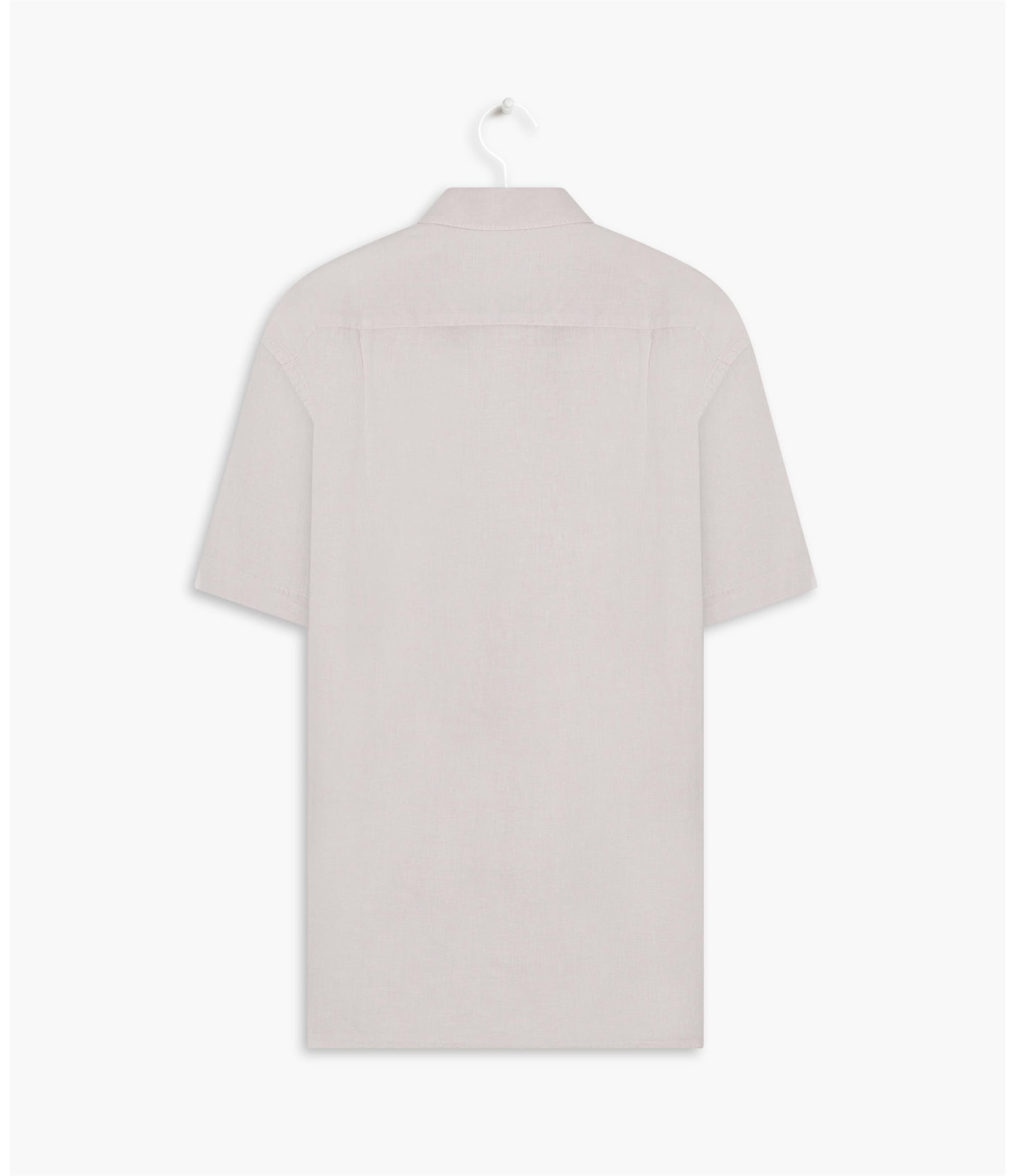 Camisa  Puro Linho    Tinturada Silver Gray