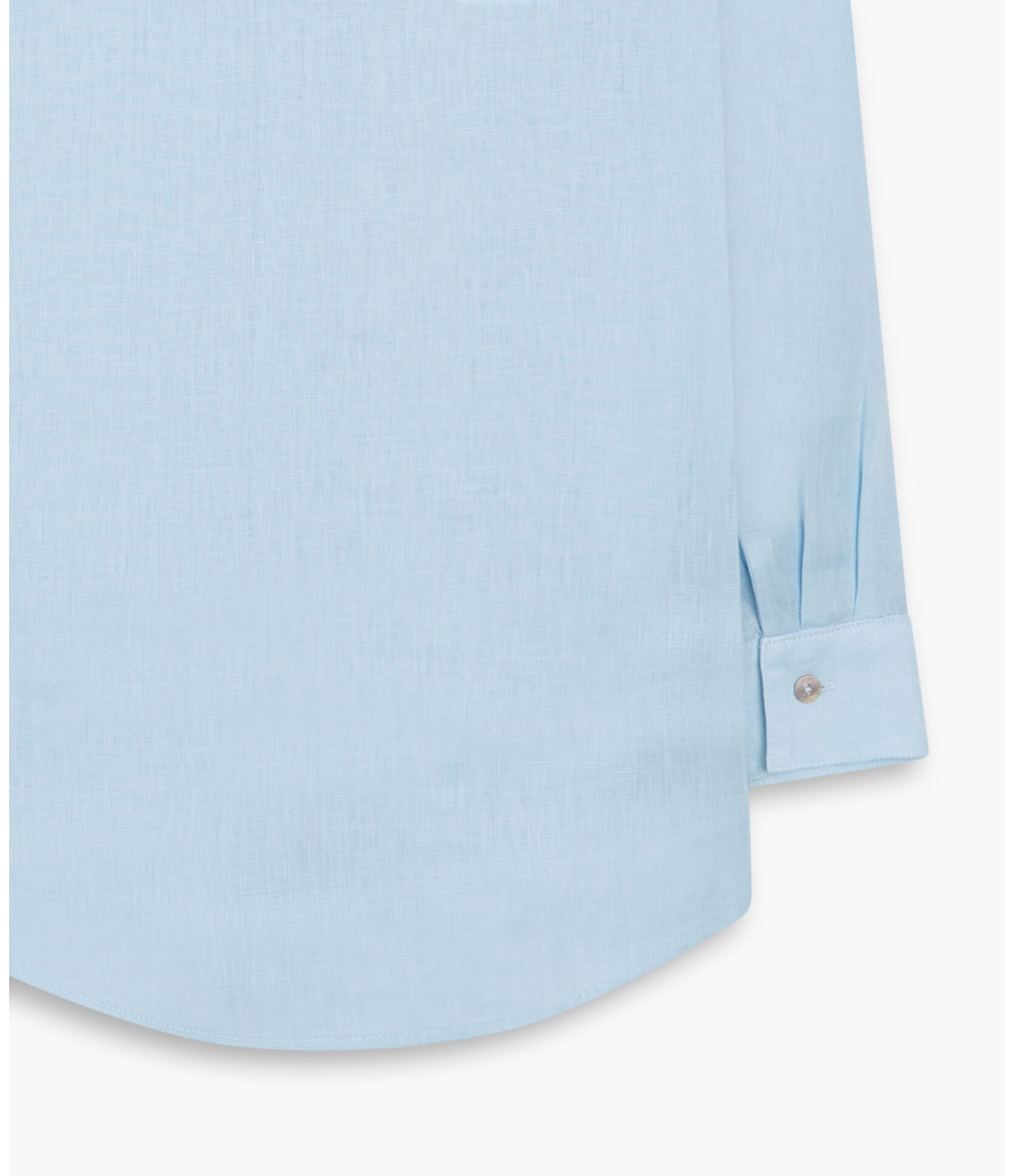 Camisa Puro Linho  Tulipa Azul Claro