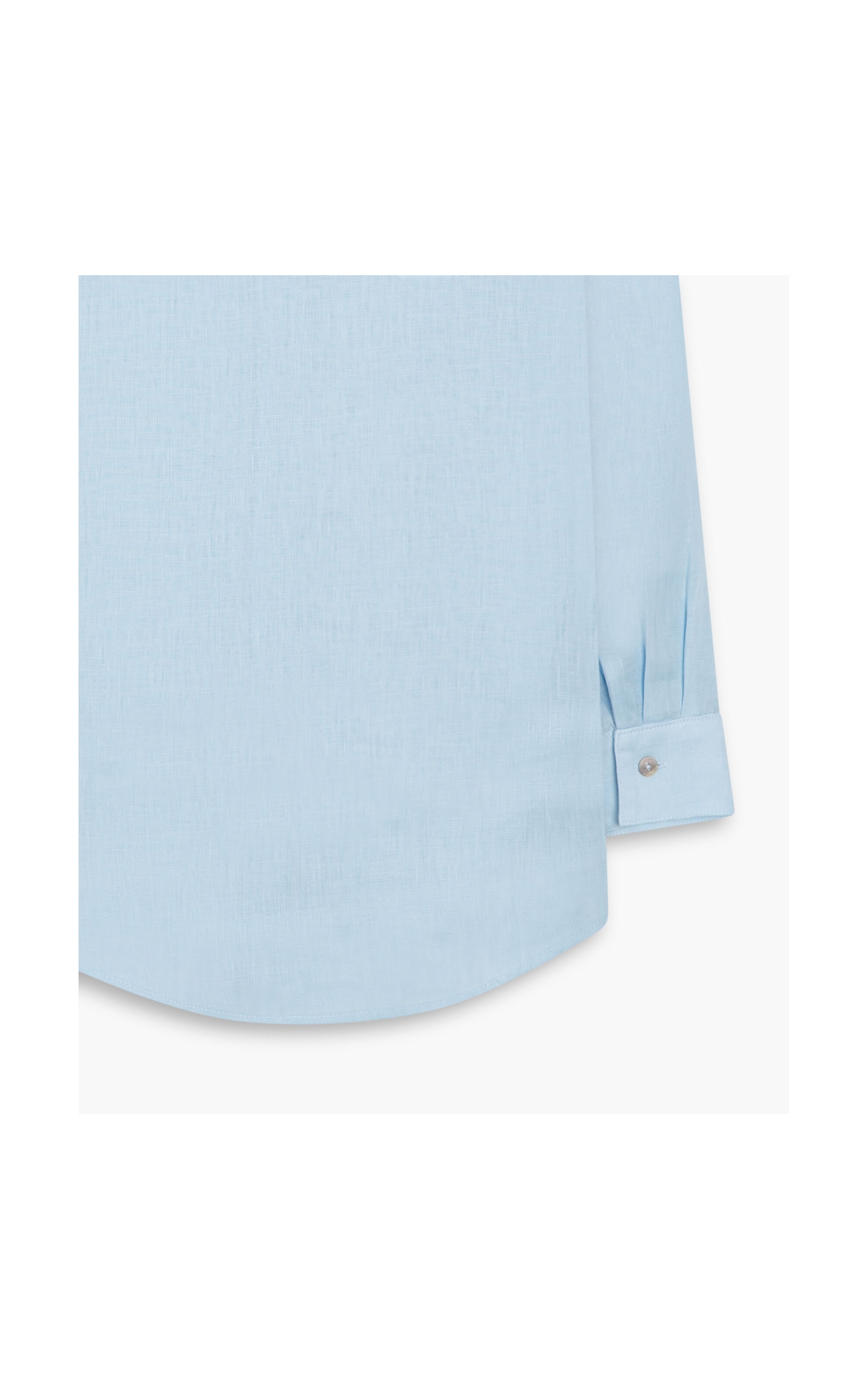 Camisa Puro Linho  Tulipa Azul Claro
