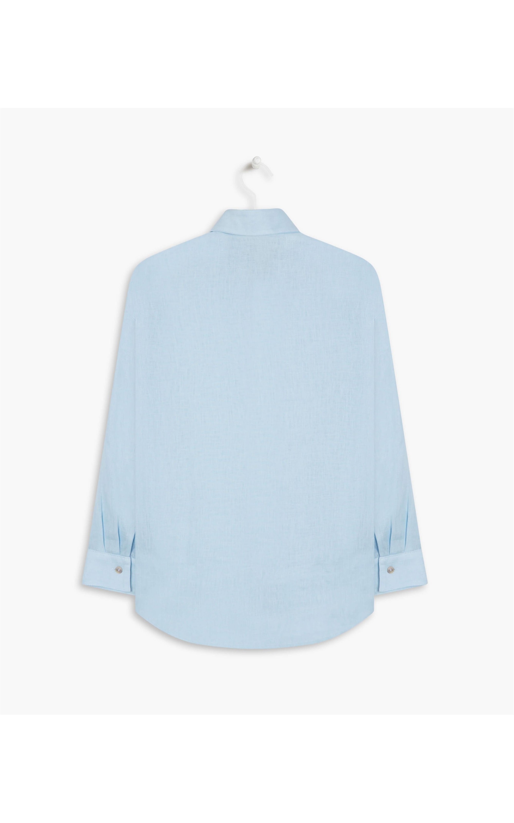 Camisa Puro Linho  Tulipa Azul Claro
