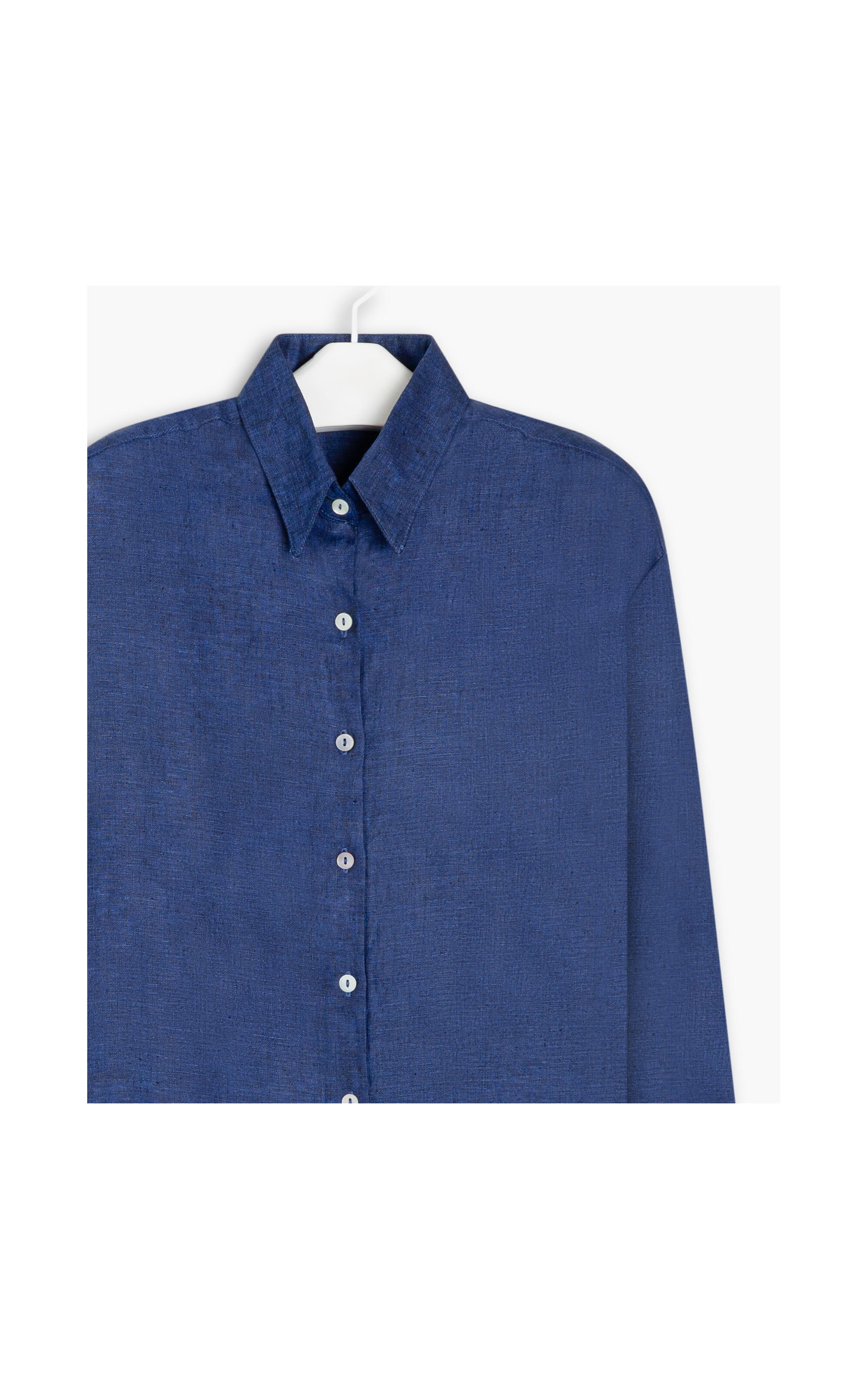 Camisa  Puro Linho  Tulipa Dark Navy