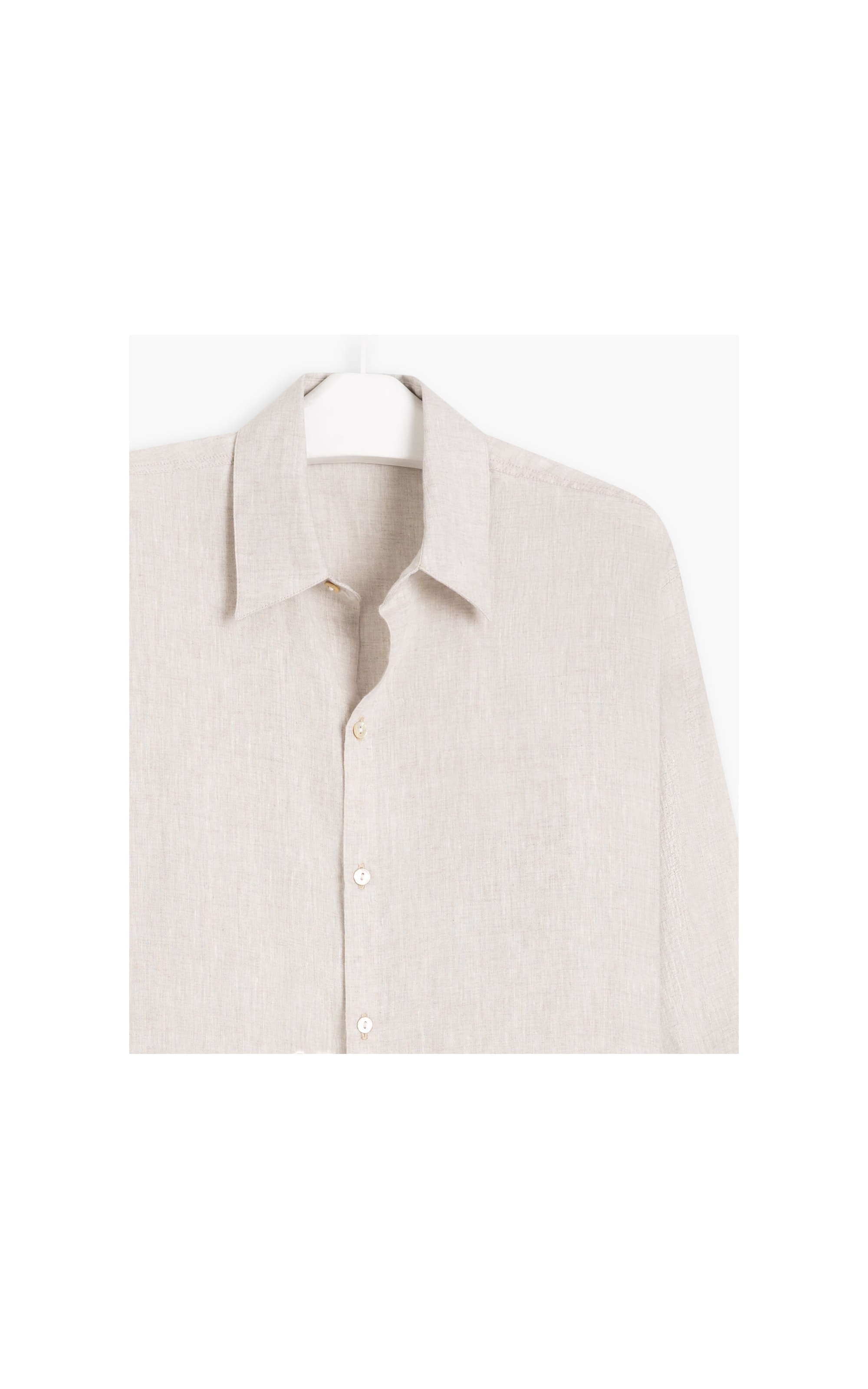 Camisa Puro Linho  Tulipa Natural