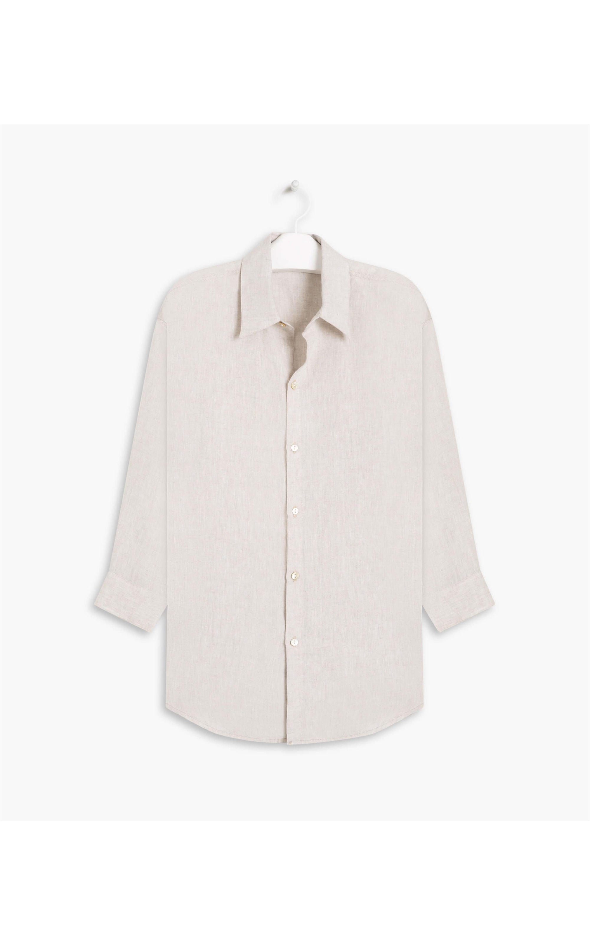 Camisa Puro Linho  Tulipa Natural