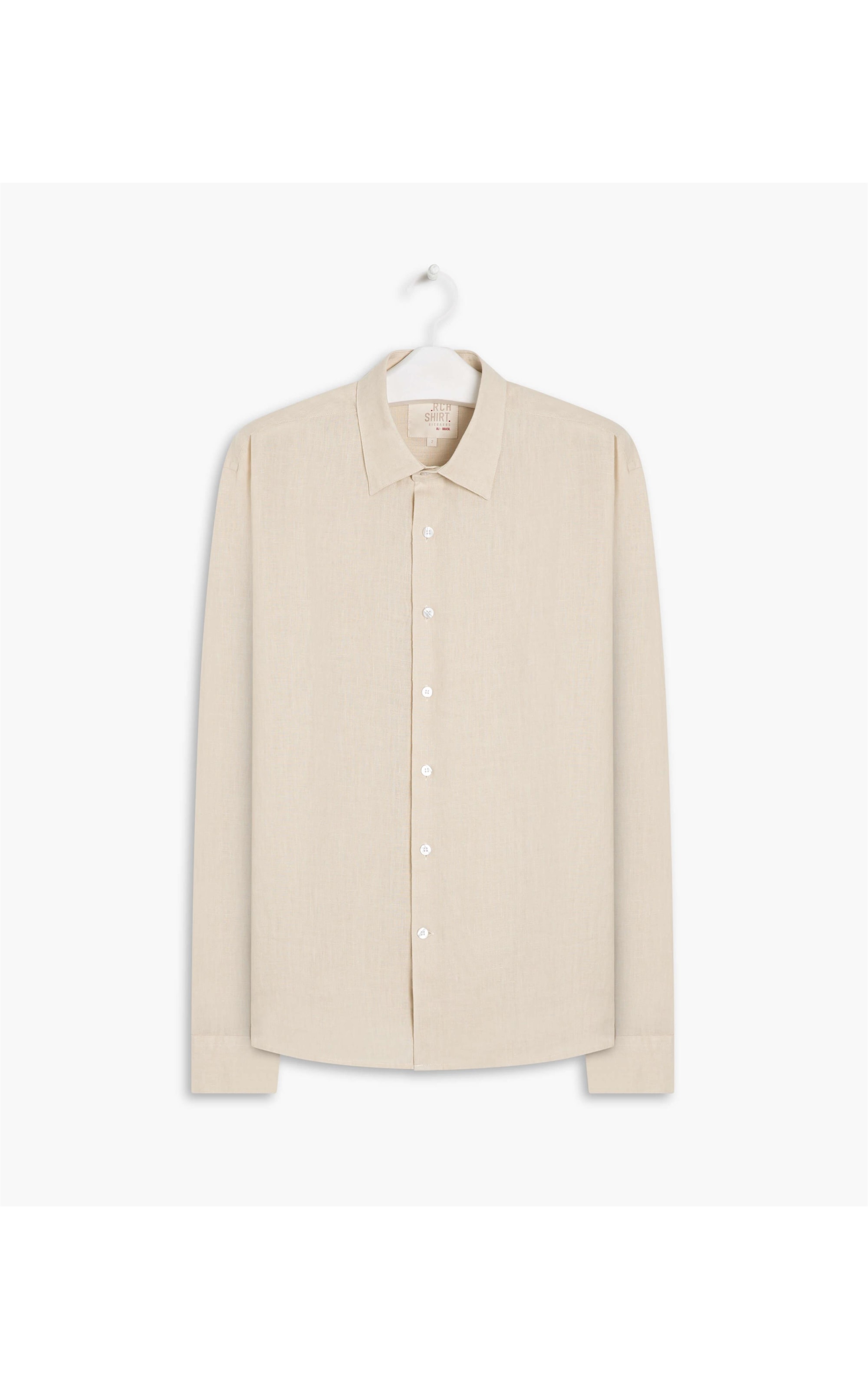 Camisa  Puro Linho  Uni. Areia