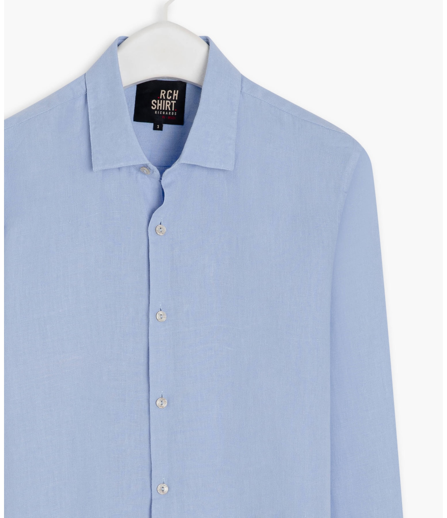 Camisa Puro Linho  Uni. Azul Bic