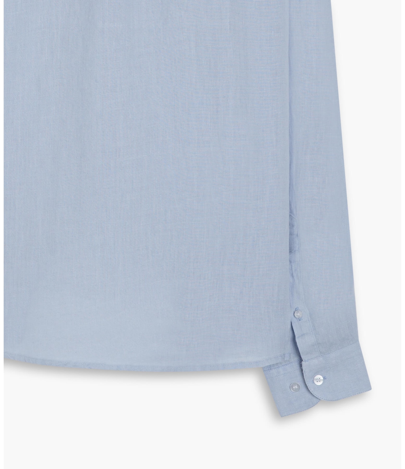 Camisa  Puro Linho  Uni. Azul Chofer